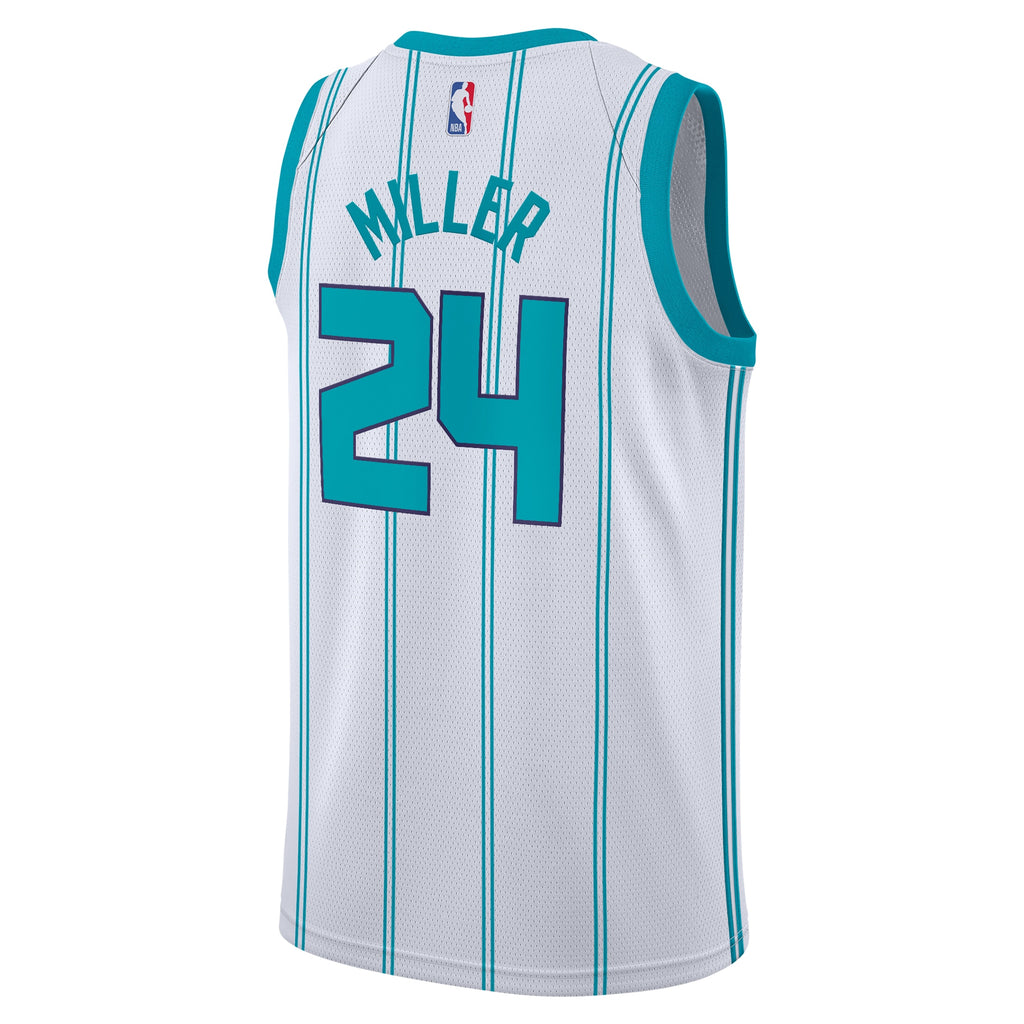 Charlotte Hornets Jordan Brand Association Edition Swingman Jersey - White - Brandon Miller - Youth NBA Team Jersey Basketball Fan Apparel