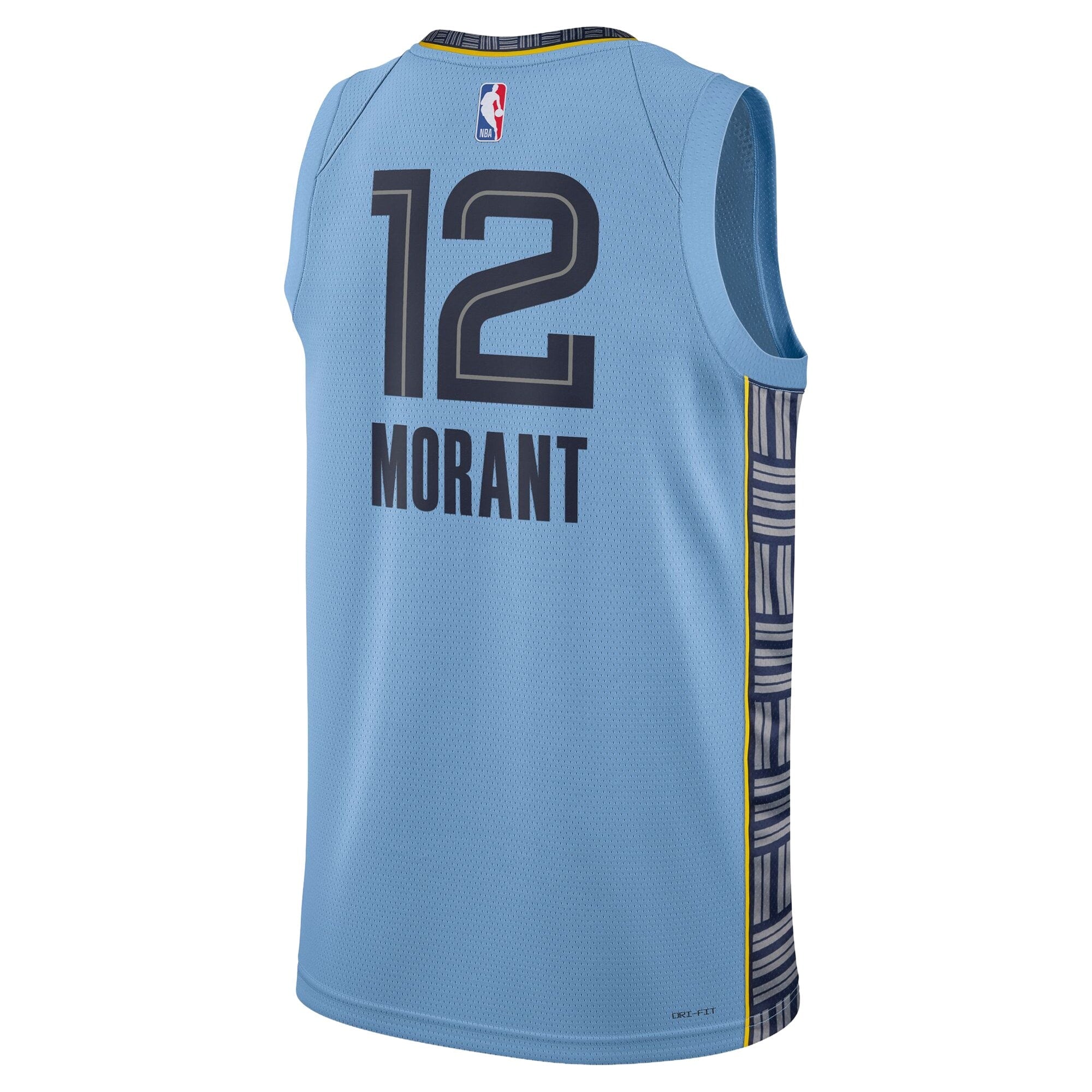 Memphis Grizzlies Jordan Brand Statement Edition Swingman Jersey - Ja Morant - Unisex NBA Team Jersey Basketball Fan Apparel