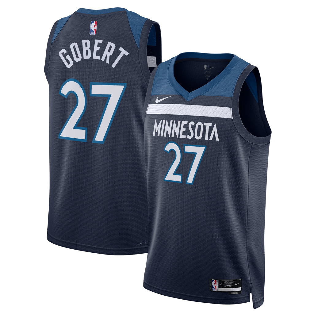 Minnesota Timberwolves Nike Icon Edition Swingman Jersey - Navy - Rudy Gobert - Unisex NBA Team Jersey Basketball Fan Apparel