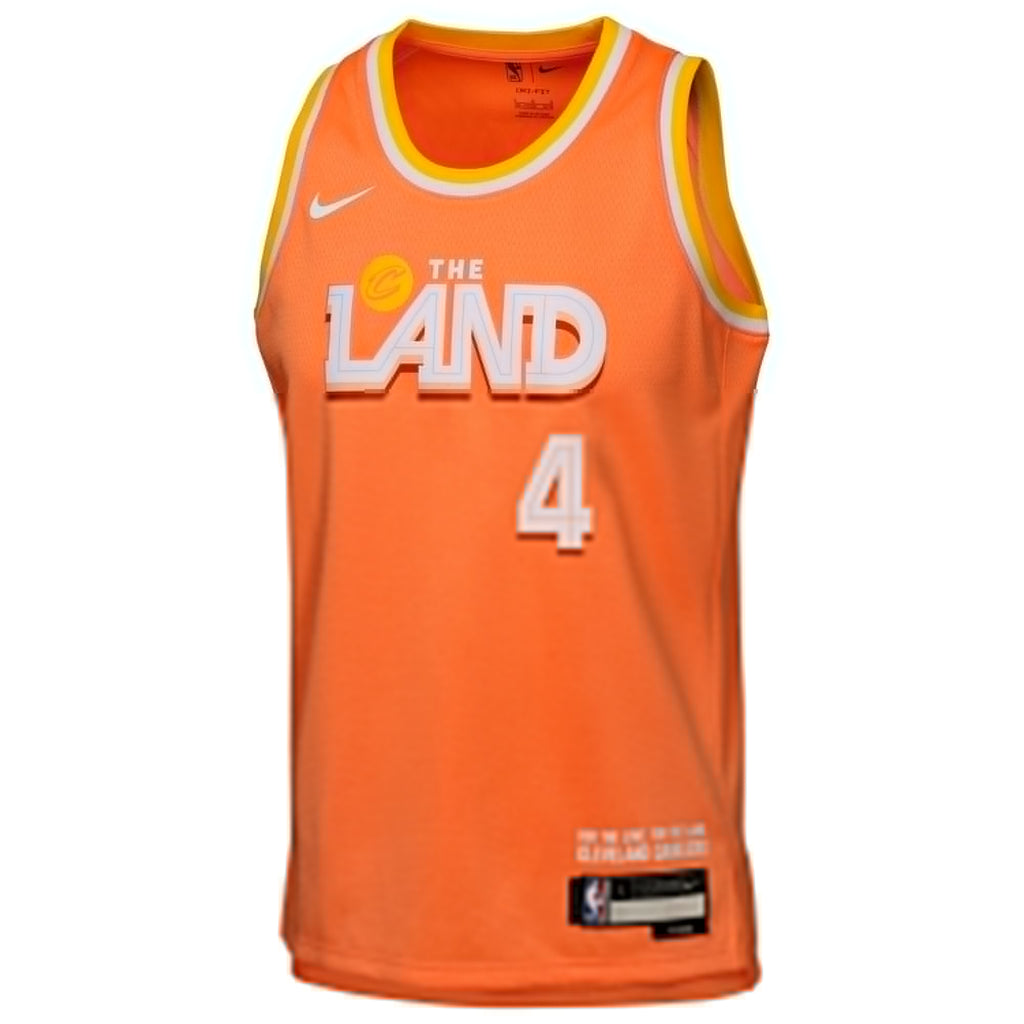 Cleveland Cavaliers Nike 2025/26 City Edition Swingman Jersey - Orange - Evan Mobley - Youth NBA Team Jersey Basketball Fan Apparel