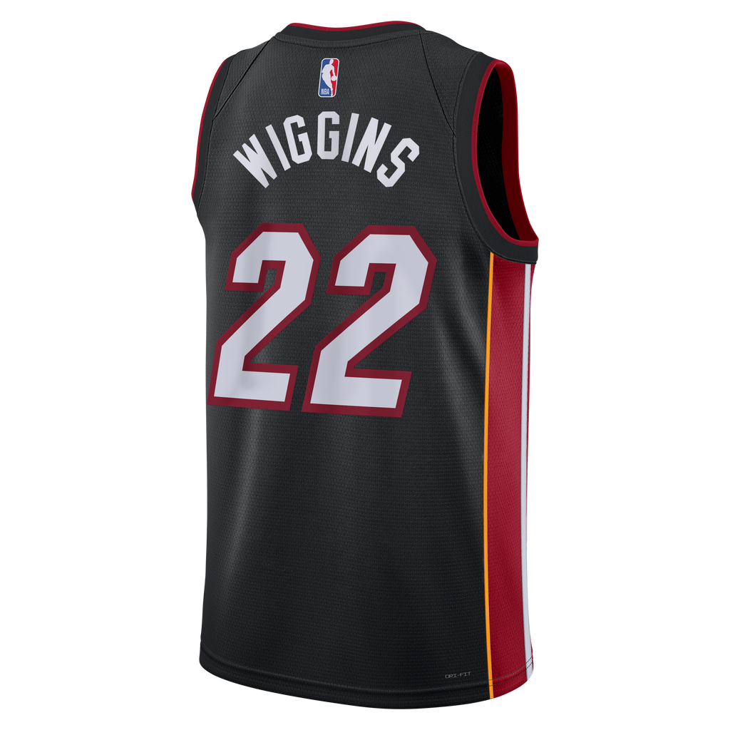 Miami Heat Nike Icon Edition Swingman Jersey - Black - Andrew Wiggins - Unisex NBA Team Jersey Basketball Fan Apparel