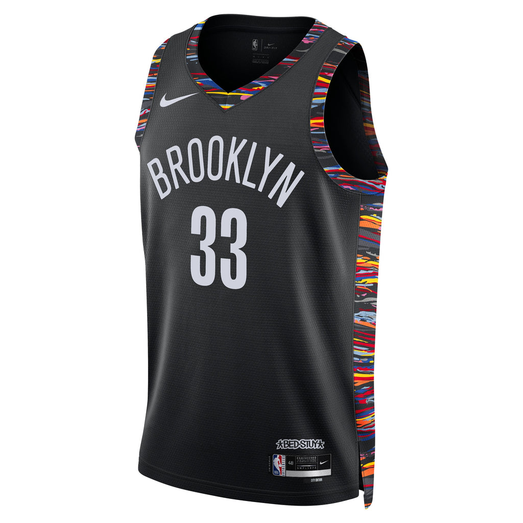 Brooklyn Nets Nike 2025/26 City Edition Swingman Jersey - Black - Nic Claxton - Unisex NBA Team Jersey Basketball Fan Apparel