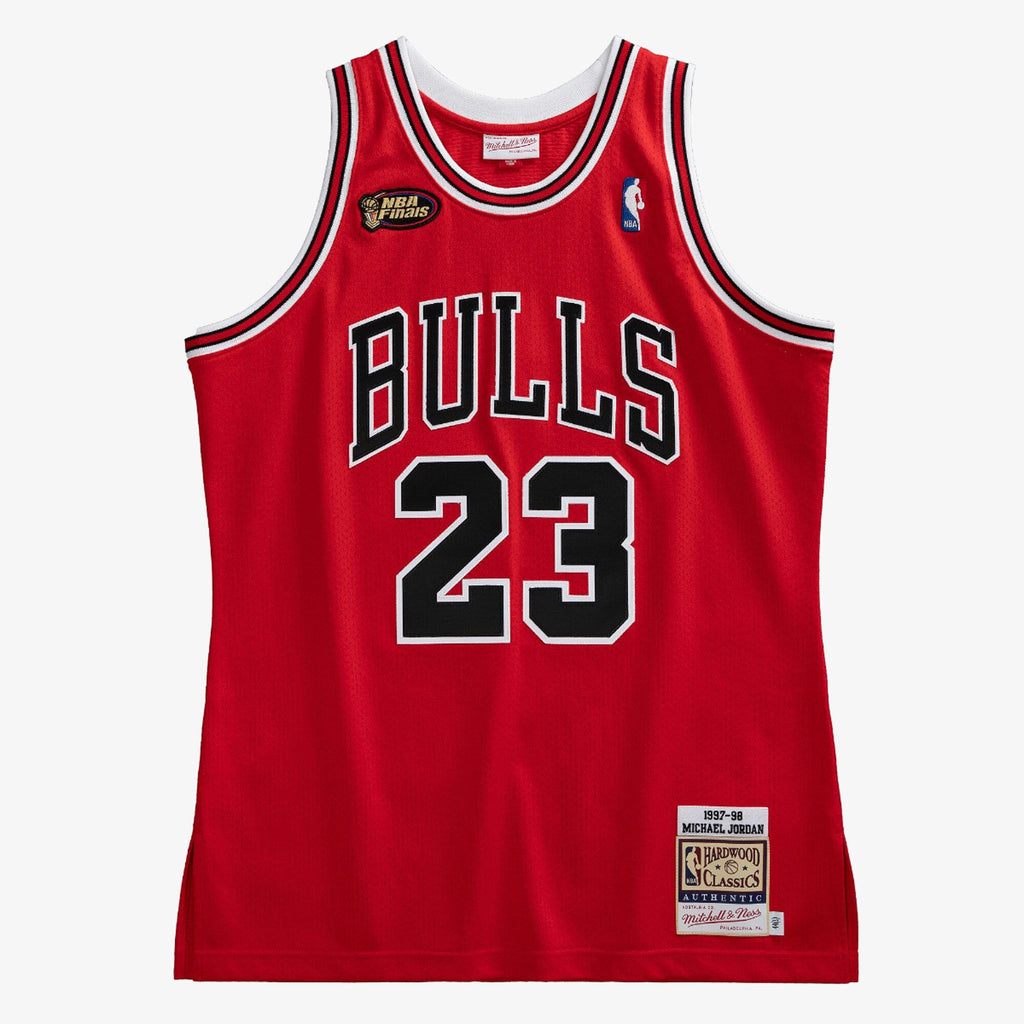 Chicago Bulls Mitchell & Ness Authentic Jersey Road Finals Michael Jordan 1997-98 NBA Team Jersey Basketball Fan Apparel