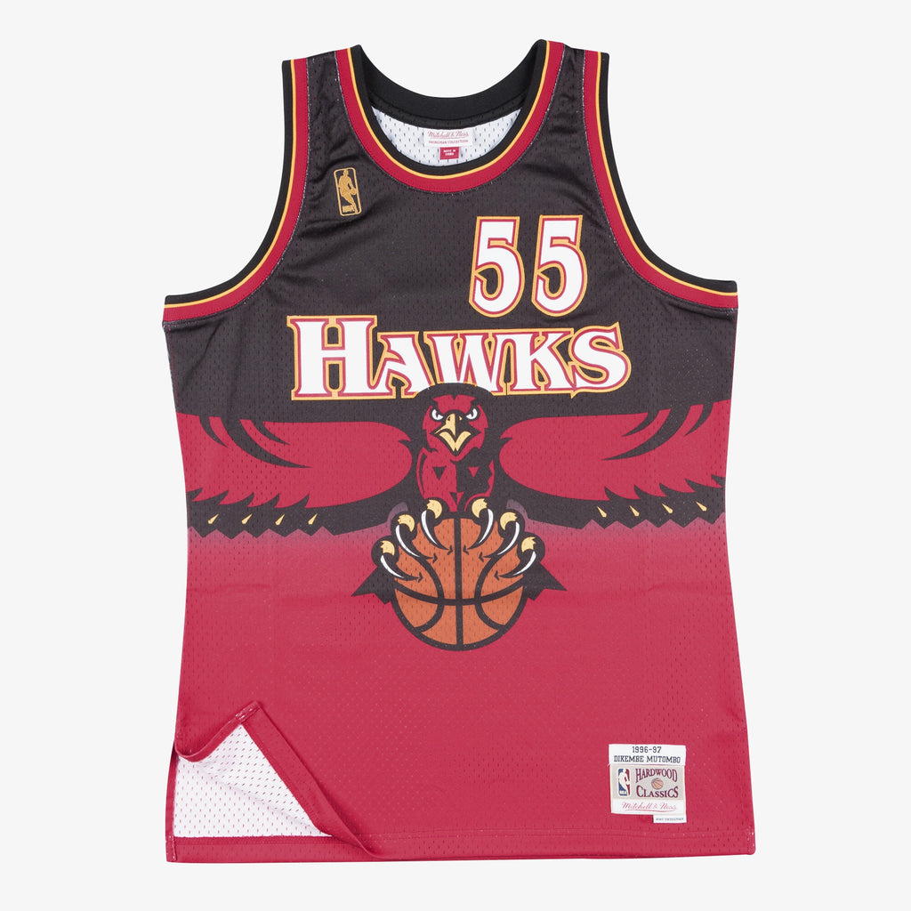 Atlanta Hawks Mitchell & Ness Swingman Jersey Dikembe Mutombo 1996-97 NBA Team Jersey Basketball Fan Apparel