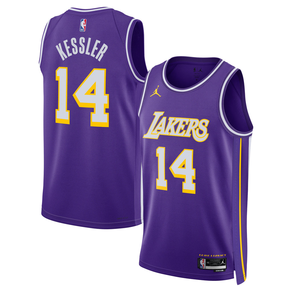 Los Angeles Lakers Jordan Brand Statement Edition Jersey - Purple - Walker Kessler - Unisex NBA Team Jersey Basketball Fan Apparel