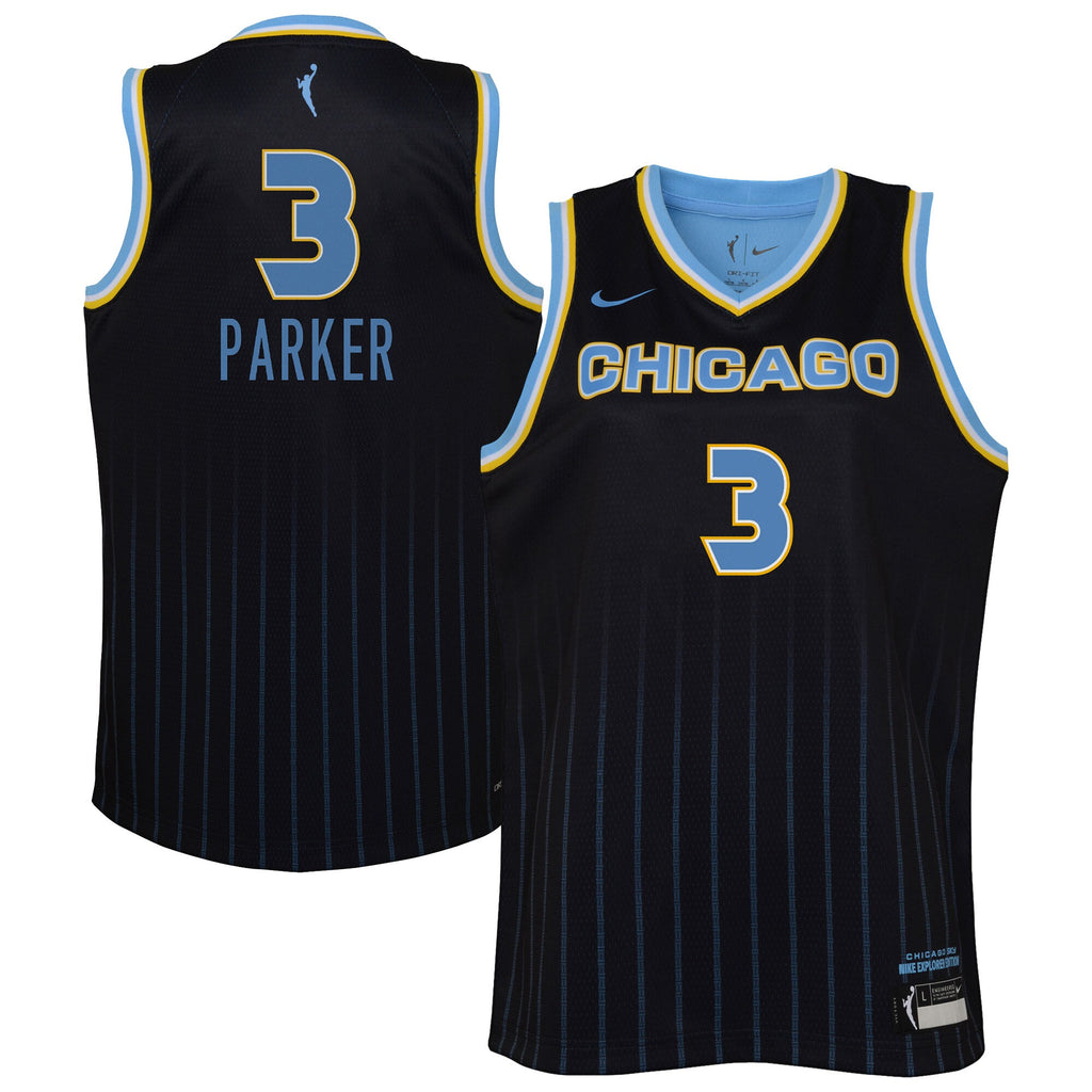 Chicago Sky WNBA Explorer Jersey - Candace Parker - Youth NBA Team Jersey Basketball Fan Apparel