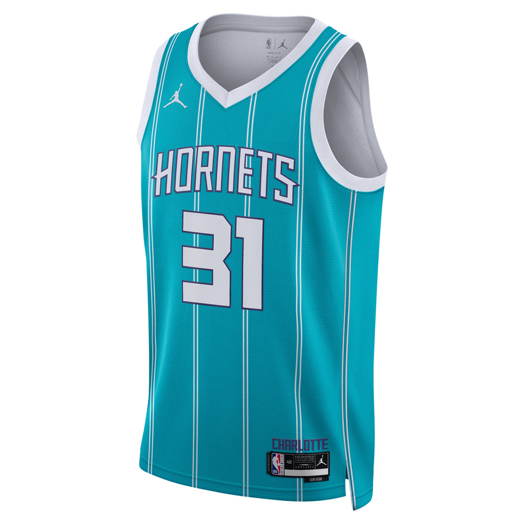 Charlotte Hornets Jordan Brand Icon Edition Swingman Jersey - Teal - Tidjane Salaün - Unisex NBA Team Jersey Basketball Fan Apparel