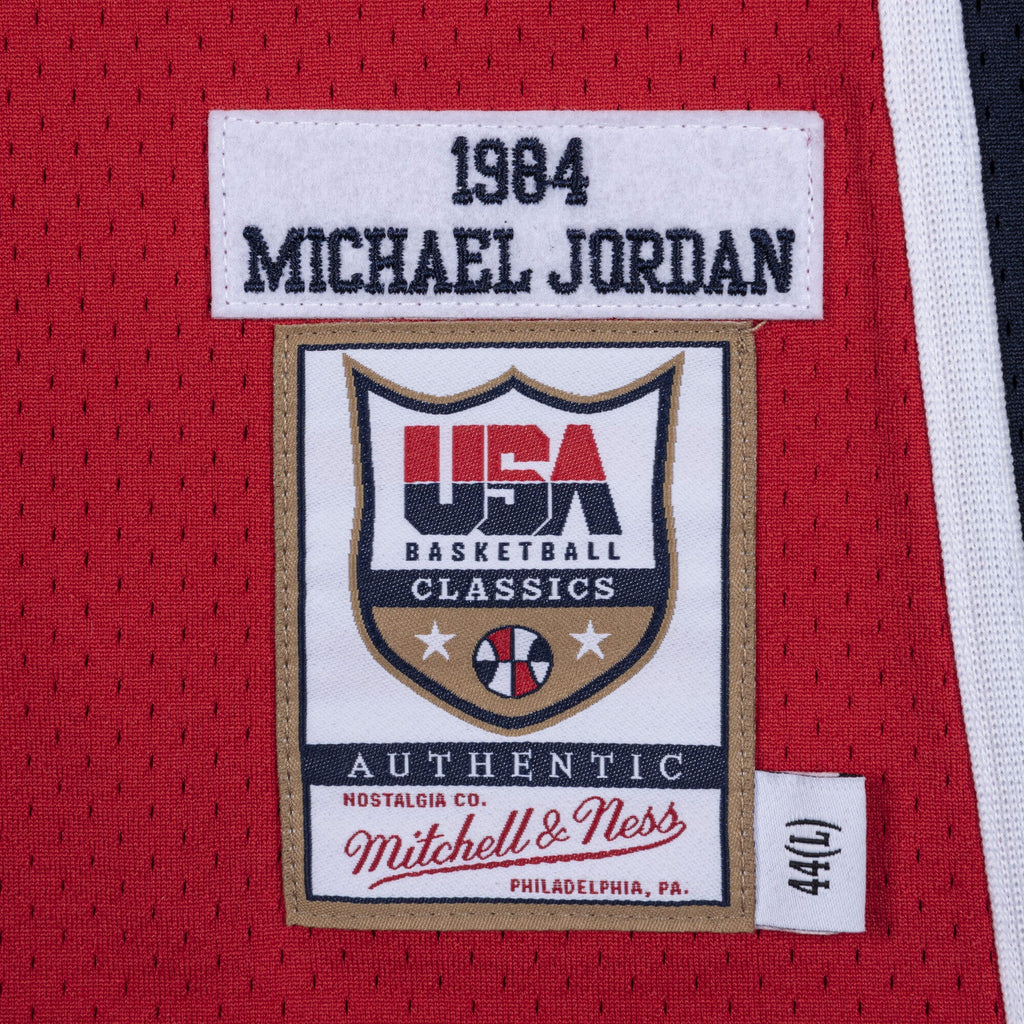 USA Basketball Mitchell & Ness Authentic Jersey Michael Jordan 1984 NBA Team Jersey Basketball Fan Apparel