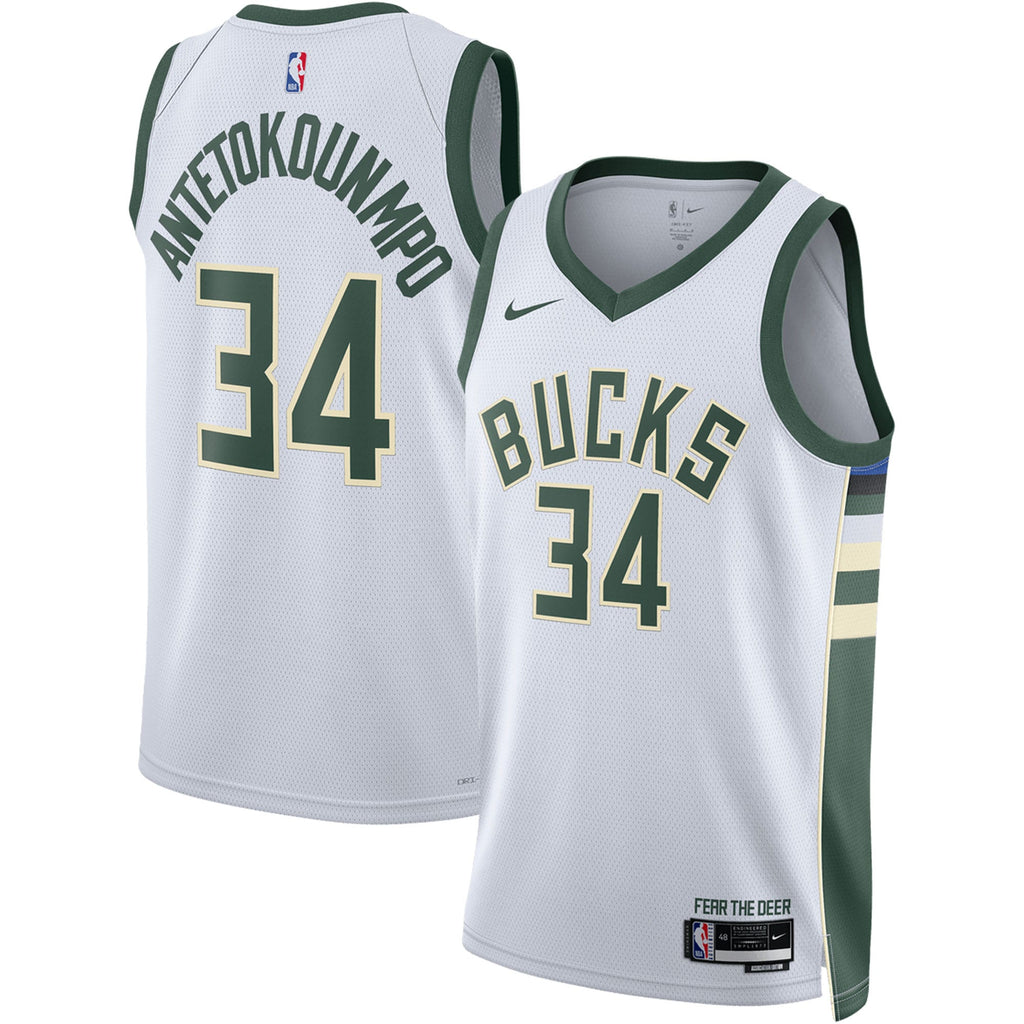 Milwaukee Bucks NBA Association Swingman Jersey - Giannis Antetokounmpo NBA Team Jersey Basketball Fan Apparel