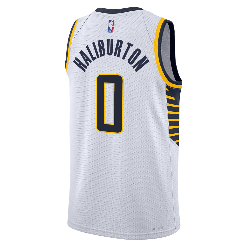 Indiana Pacers Nike Association Edition Swingman Jersey - White - Tyrese Haliburton - Unisex NBA Team Jersey Basketball Fan Apparel