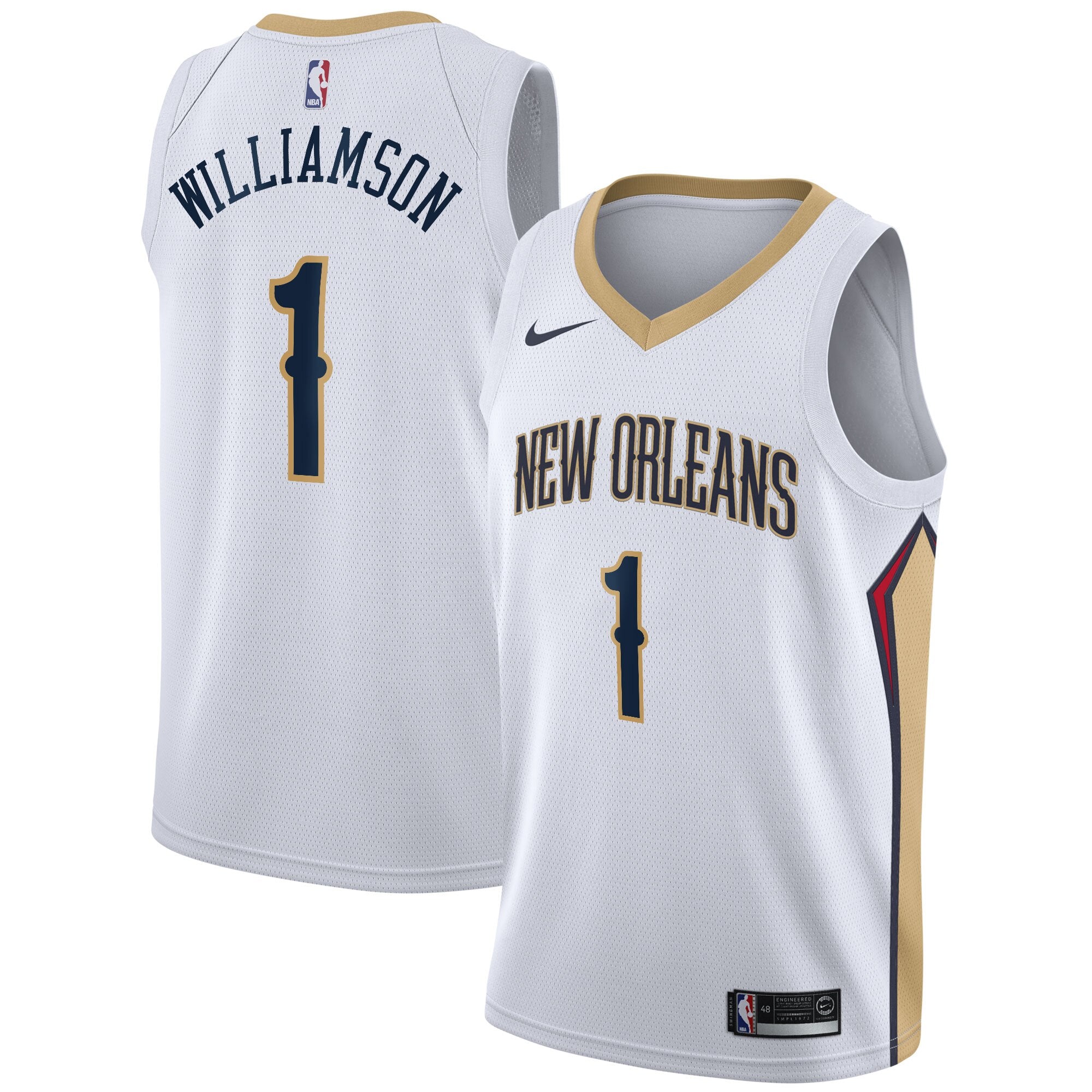 New Orleans Pelicans Nike Association Swingman Jersey - Zion Williamson - Youth NBA Team Jersey Basketball Fan Apparel