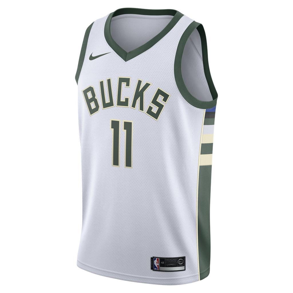 Milwaukee Bucks Nike Association Edition Swingman Jersey - White - Tyler Herro - Youth NBA Team Jersey Basketball Fan Apparel