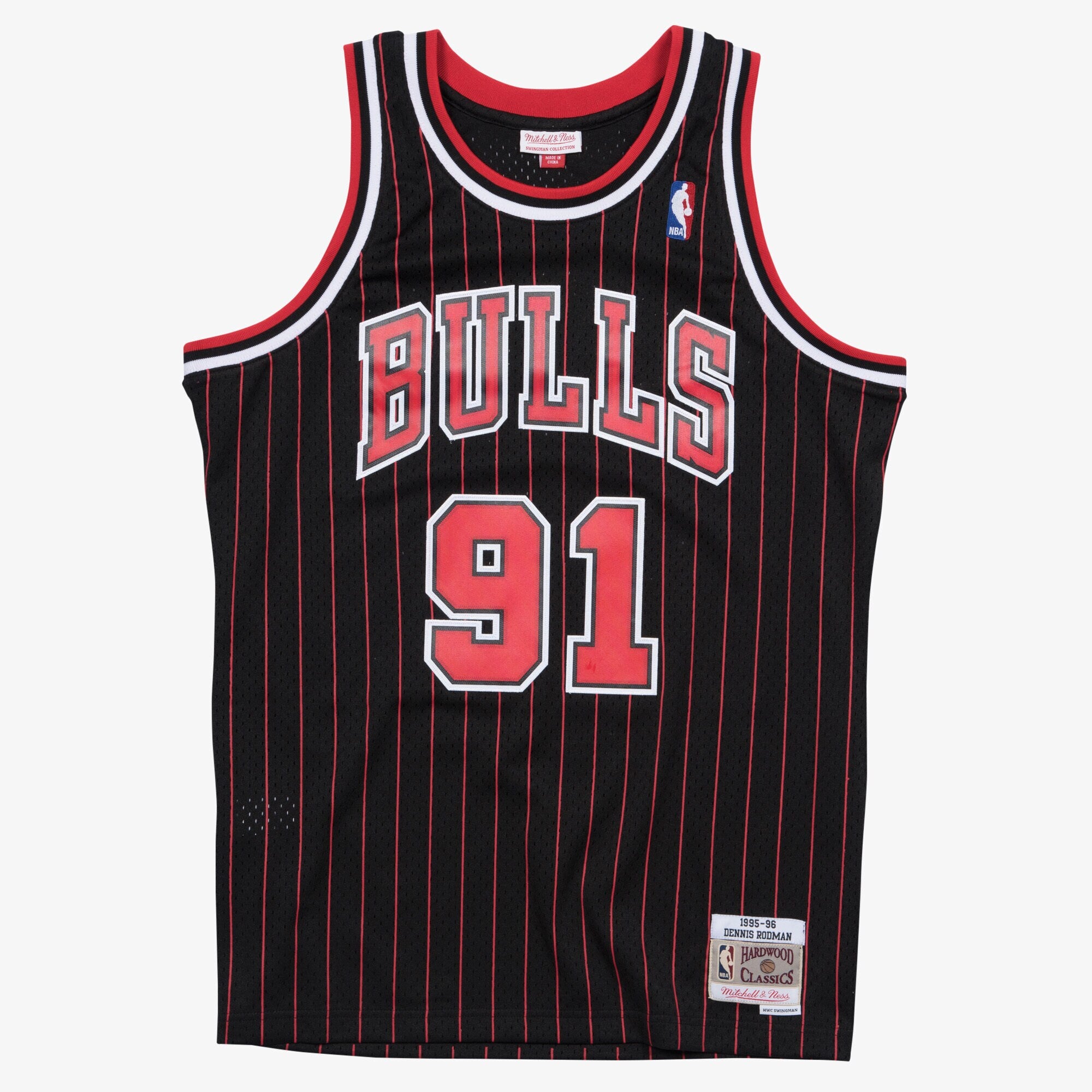 Chicago Bulls Mitchell & Ness Swingman Jersey Alternate Dennis Rodman 1995-96 NBA Team Jersey Basketball Fan Apparel