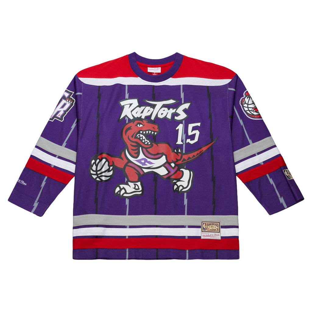 Unisex Mitchell & Ness Vince Carter Purple Toronto Raptors Maxxed Out Fashion Hockey Jersey NBA Team Jersey Basketball Fan Apparel