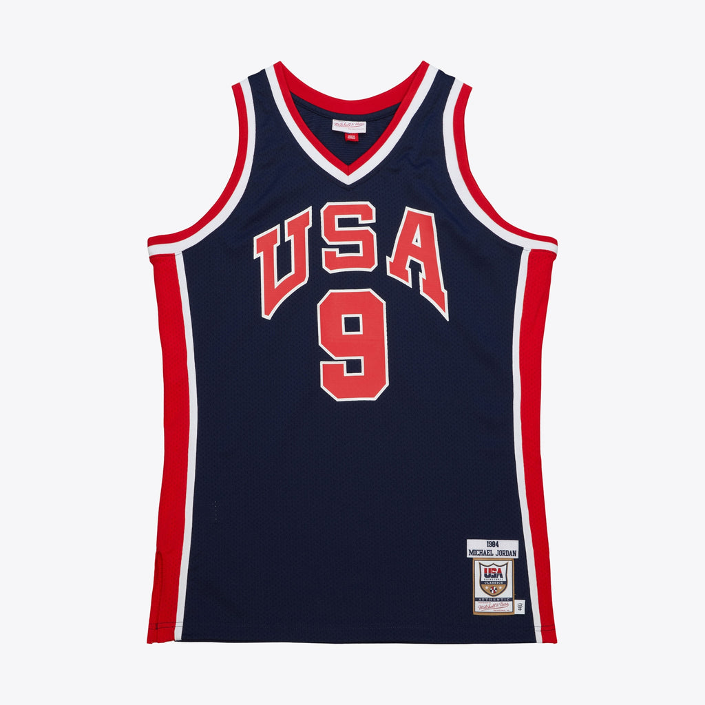 USA Basketball Mitchell & Ness Authentic Jersey Michael Jordan 1984 NBA Team Jersey Basketball Fan Apparel