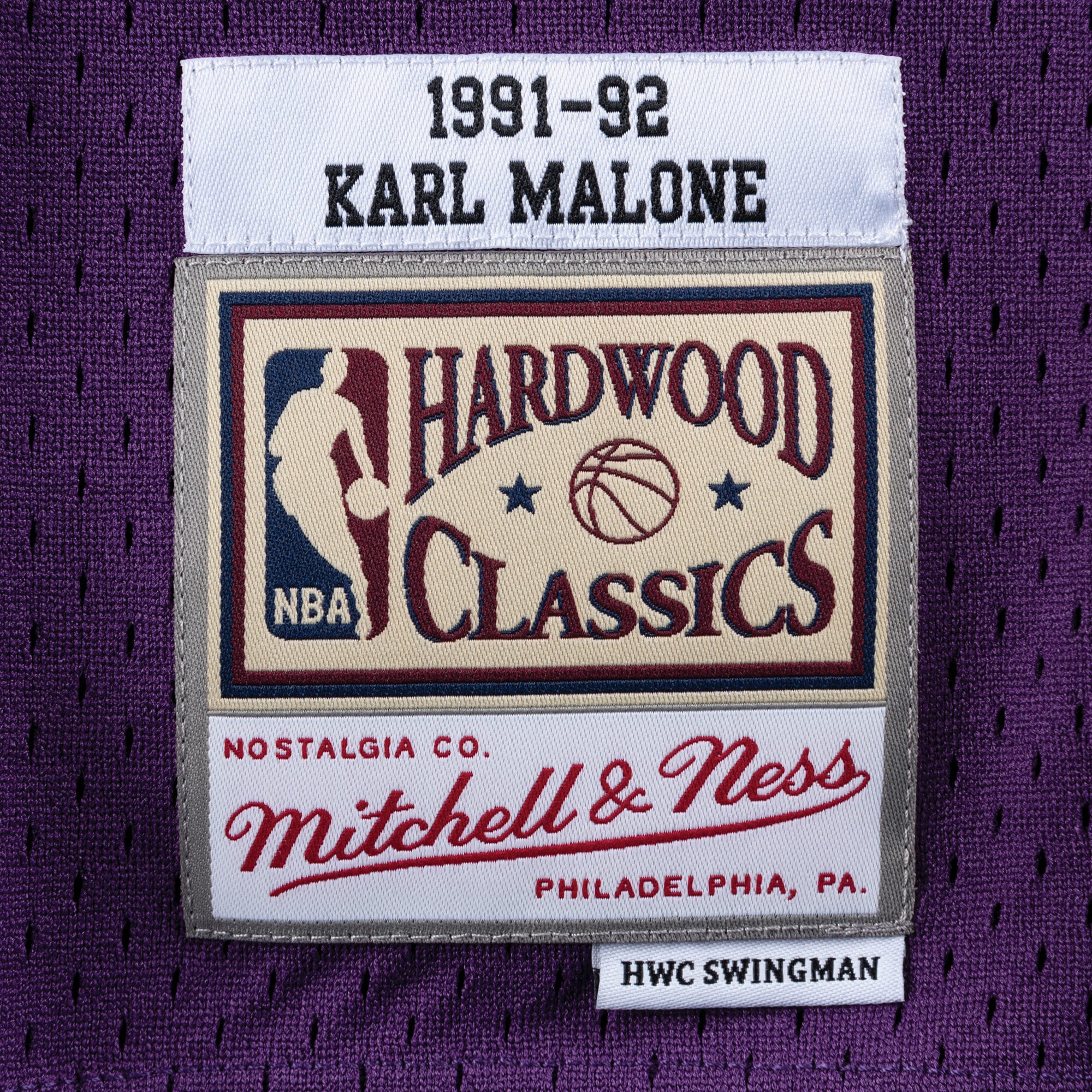 Utah Jazz Mitchell & Ness Swingman Jersey Karl Malone 1991-92 NBA Team Jersey Basketball Fan Apparel