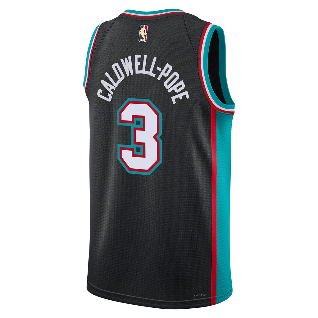 Memphis Grizzlies Nike Classic Edition Jersey - Black - Kentavious Caldwell-Pope - Unisex NBA Team Jersey Basketball Fan Apparel