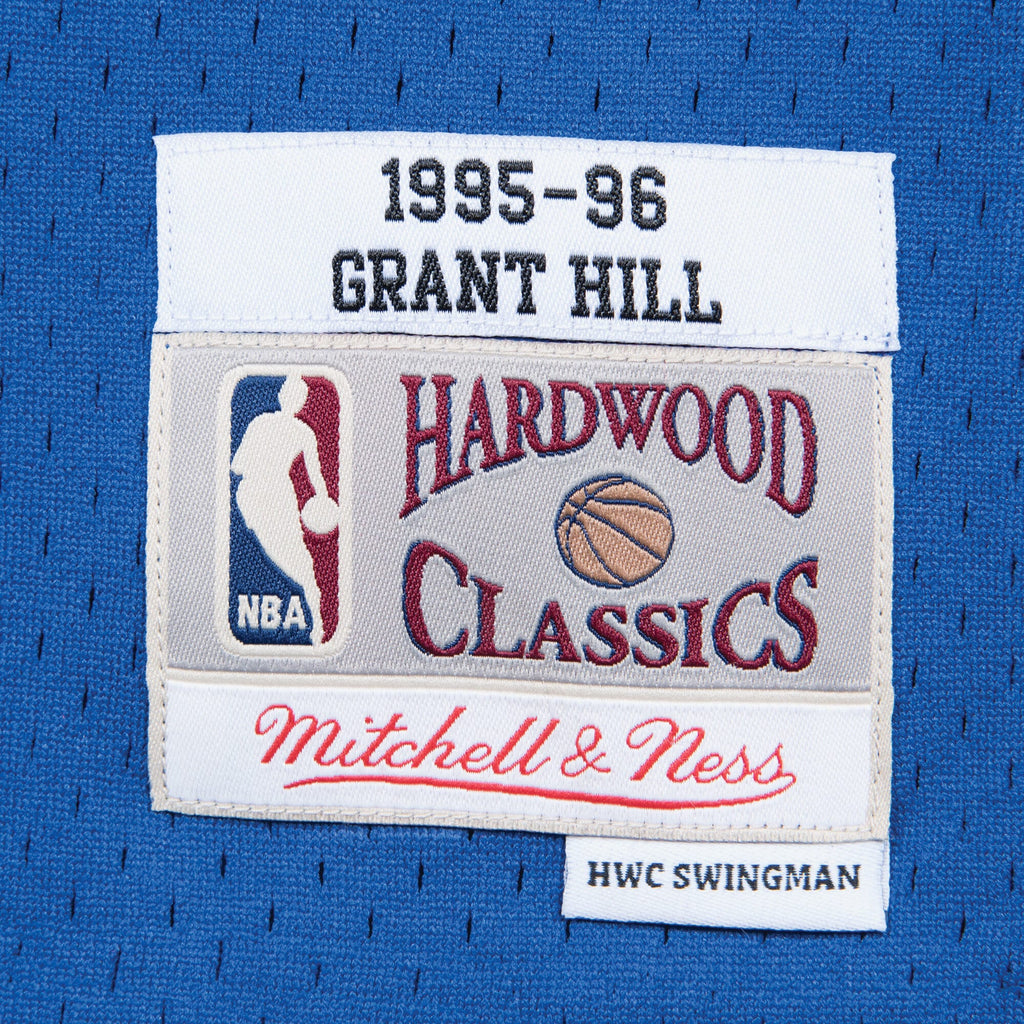 Detroit Pistons Mitchell & Ness Swingman Jersey Road Grant Hill 1995-96 NBA Team Jersey Basketball Fan Apparel