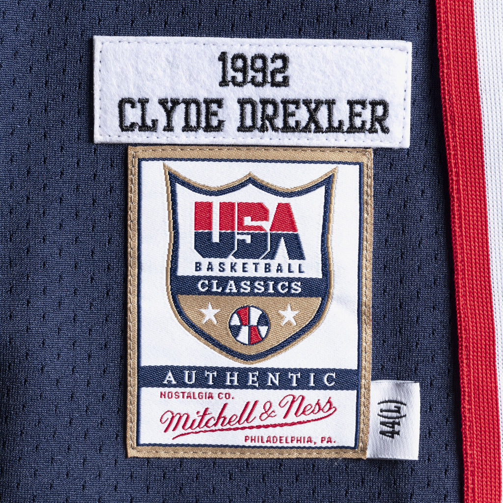 USA Basketball Mitchell & Ness Authentic Jersey Clyde Drexler 1992 NBA Team Jersey Basketball Fan Apparel