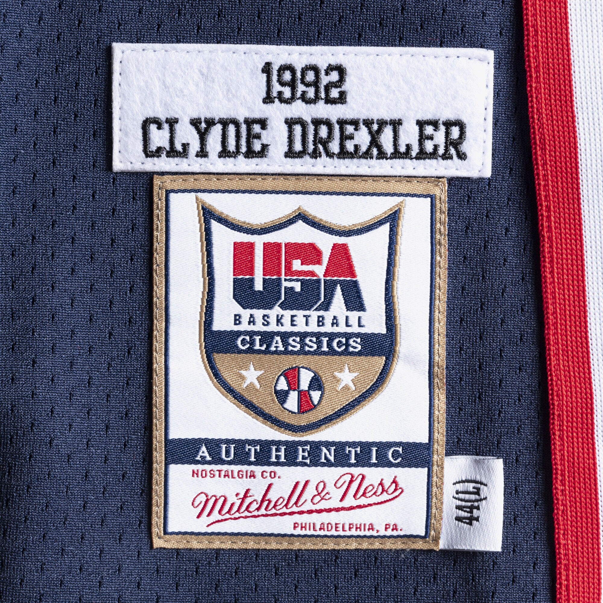 USA Basketball Mitchell & Ness Authentic Jersey Clyde Drexler 1992 NBA Team Jersey Basketball Fan Apparel