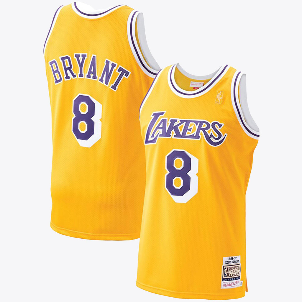 Mitchell & Ness Kobe Bryant Hardwood Classics 1996-97 Authentic Jersey - Gold - Men's NBA Team Jersey Basketball Fan Apparel