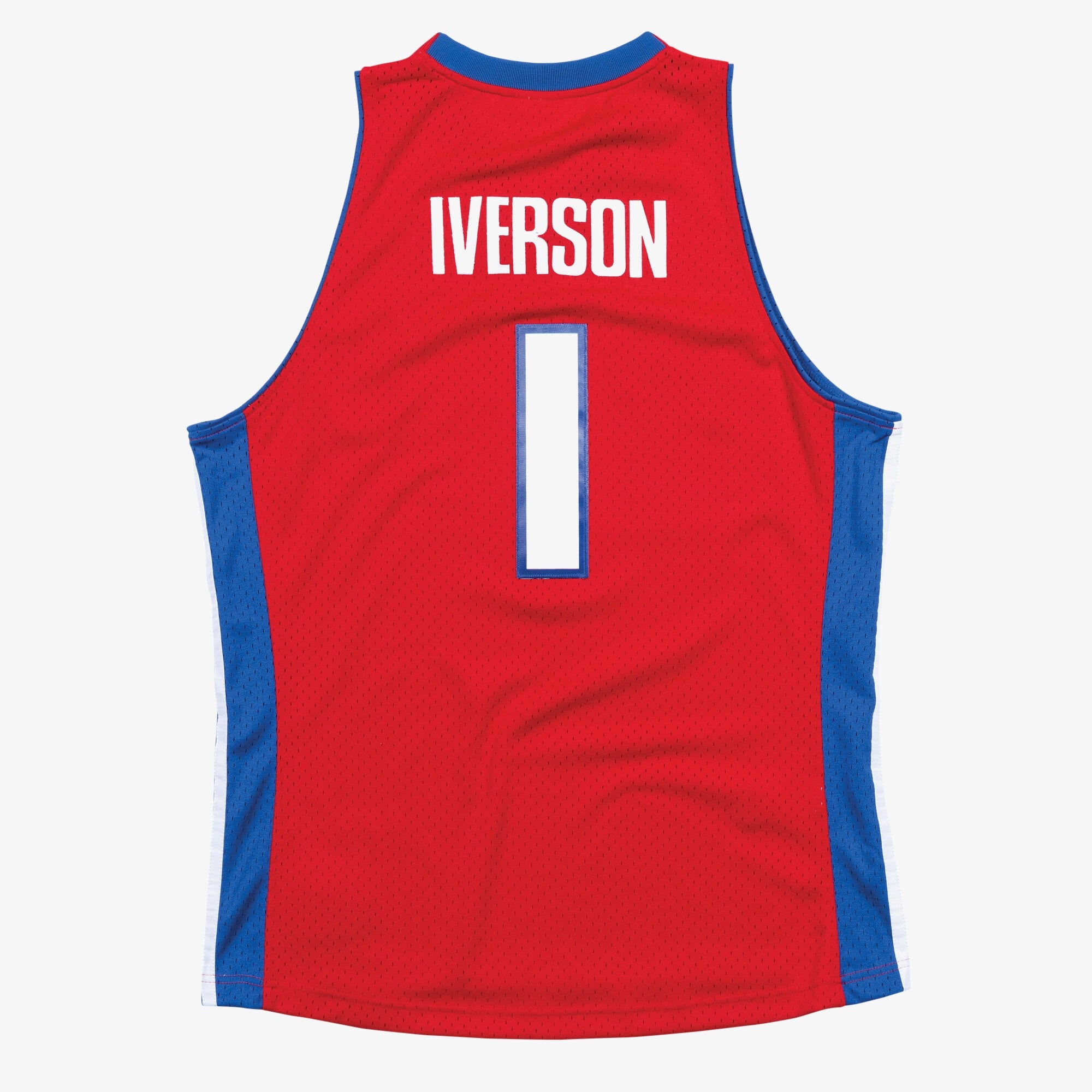 Detroit Pistons Mitchell & Ness Swingman Jersey Allen Iverson 2008-09 NBA Team Jersey Basketball Fan Apparel