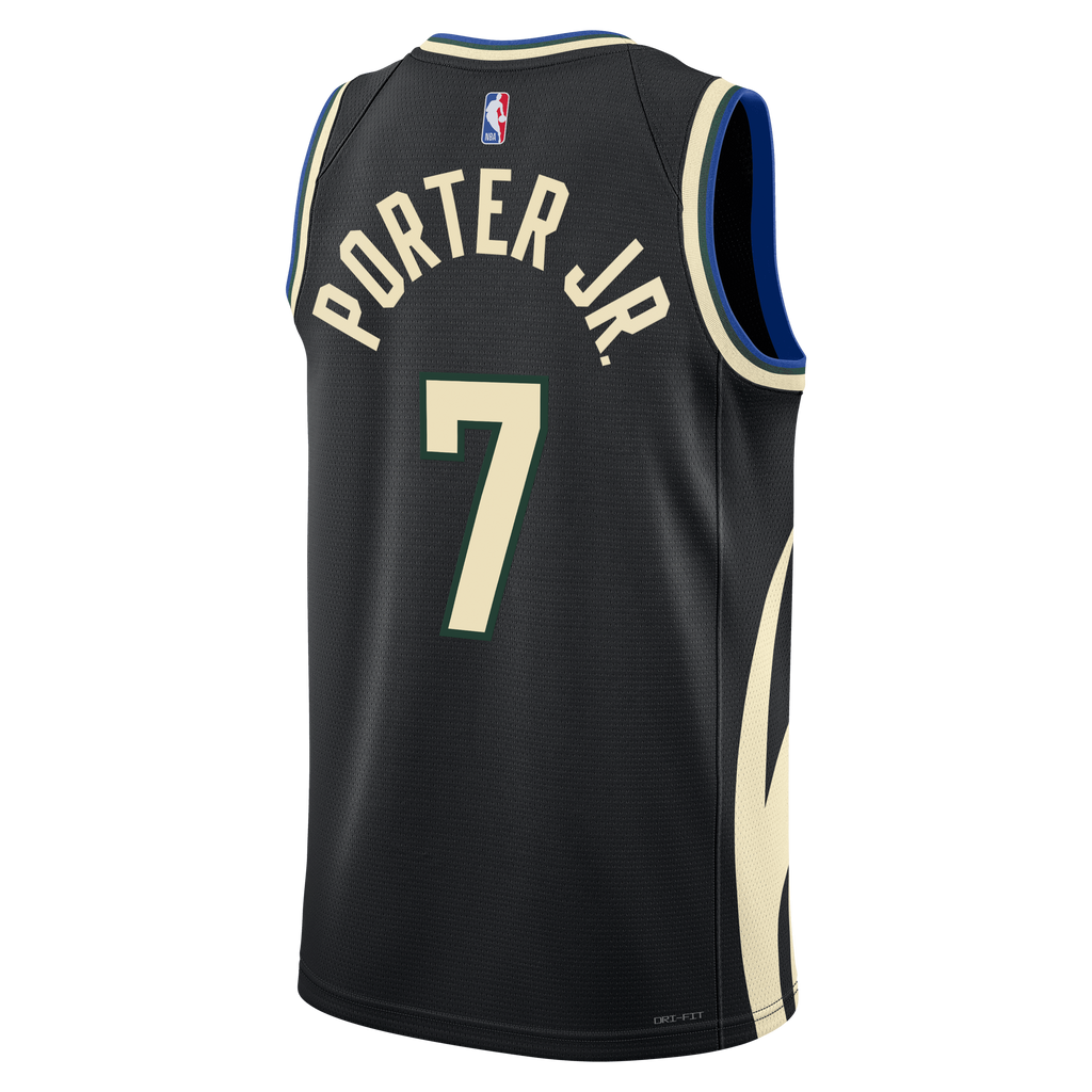 Milwaukee Bucks Jordan Brand Statement Edition Swingman Jersey - Hunter Green - Kevin Porter Jr. - Unisex NBA Team Jersey Basketball Fan Apparel
