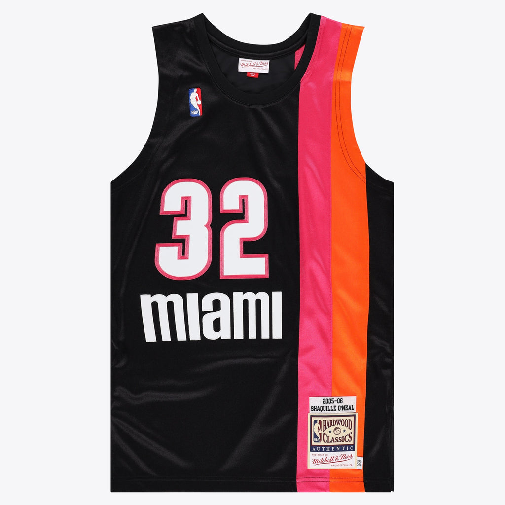 Miami Heat NBA Mitchell & Ness Authentic Jersey - Shaquille O'Neal NBA Team Jersey Basketball Fan Apparel