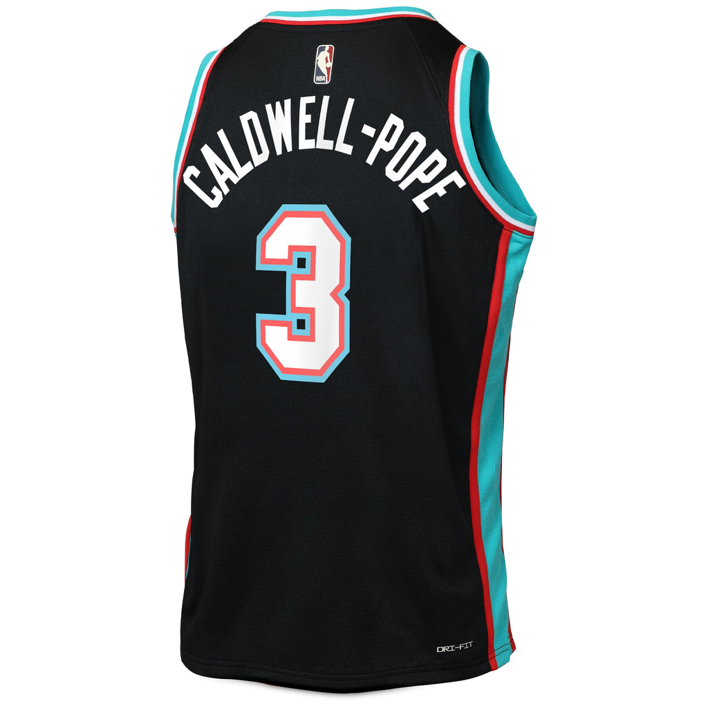 Memphis Grizzlies Nike Classic Edition Jersey - Black - Kentavious Caldwell-Pope - Youth NBA Team Jersey Basketball Fan Apparel