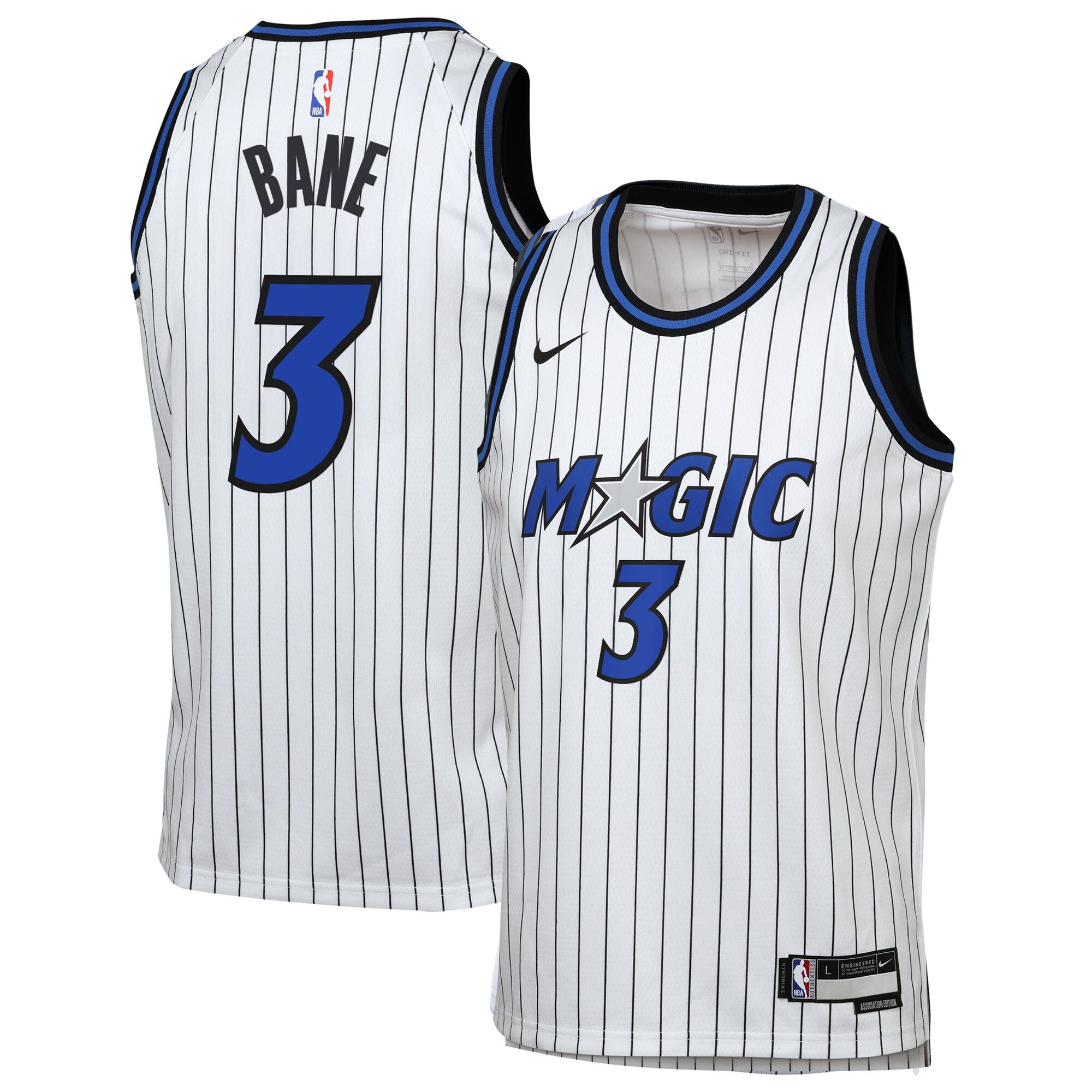 Orlando Magic Nike Replica Association Edition Swingman Jersey - White - Desmond Bane - Youth NBA Team Jersey Basketball Fan Apparel