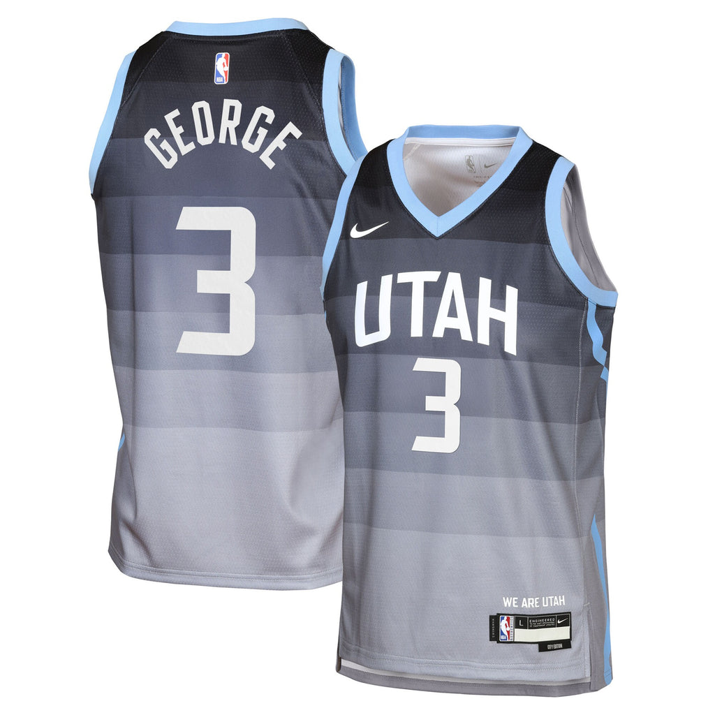 Utah Jazz Nike 2025/26 City Edition Swingman Jersey - Gray - Keyonte George - Youth NBA Team Jersey Basketball Fan Apparel