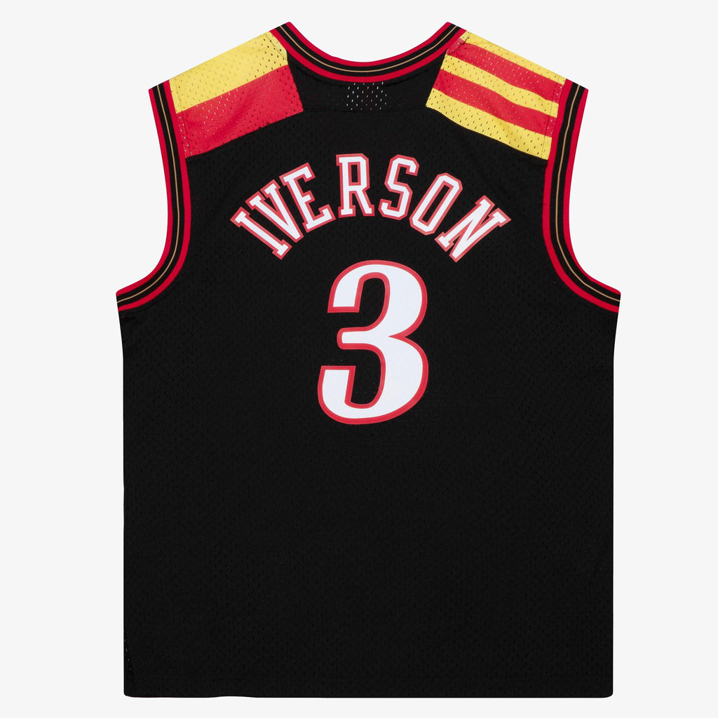 Philadelphia 76ers Mitchell & Ness Allen Iverson 2006 Alternate Spain Authentic Jersey - Black NBA Team Jersey Basketball Fan Apparel