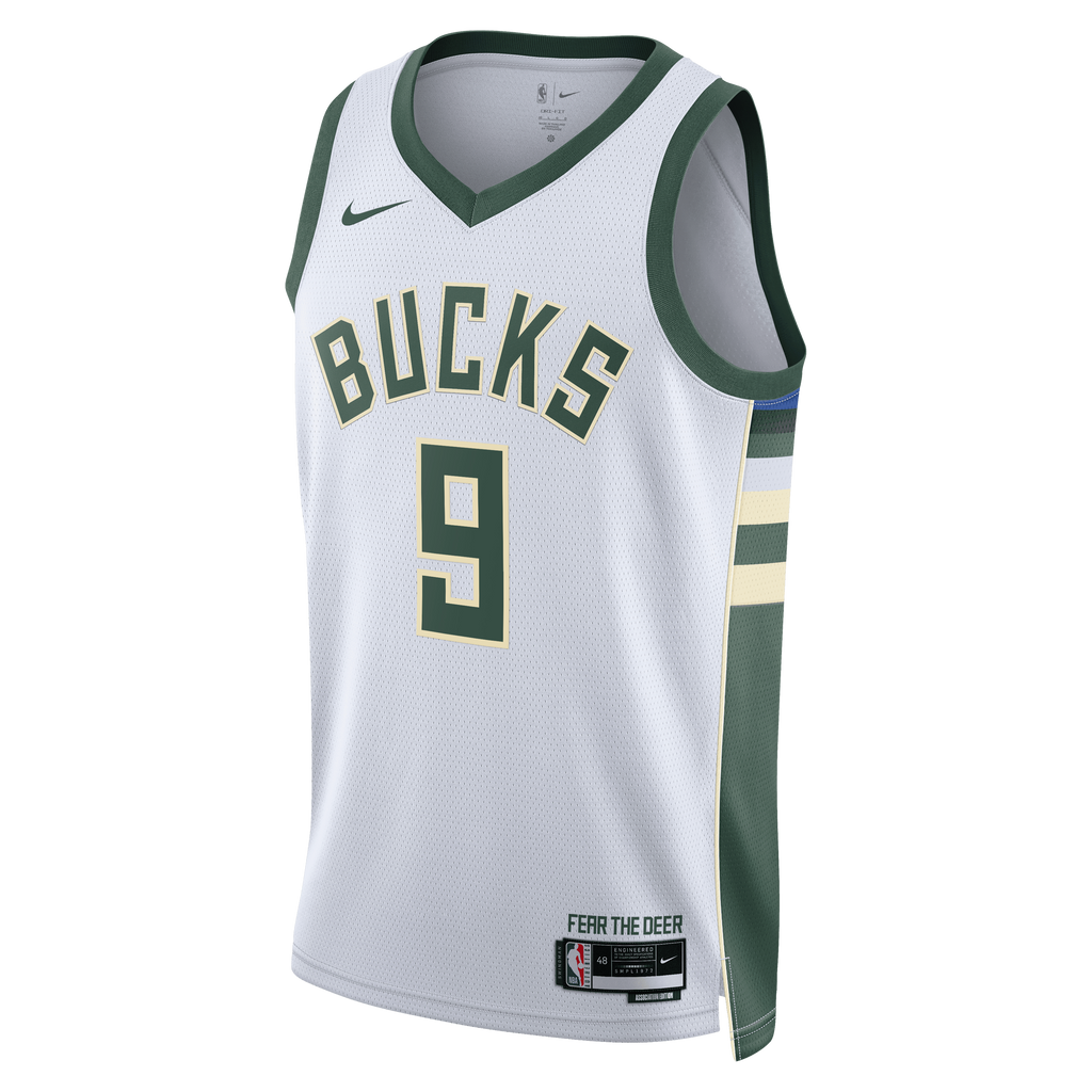 Milwaukee Bucks Nike Association Edition Swingman Jersey - White - Kel'el Ware - Unisex NBA Team Jersey Basketball Fan Apparel
