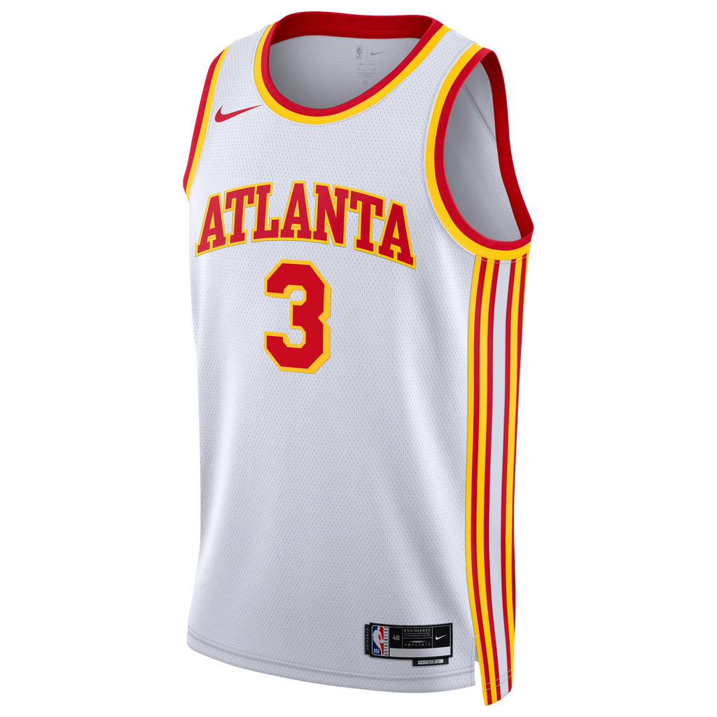 Atlanta Hawks Nike Association Edition Swingman Jersey - White - CJ McCollum - Unisex NBA Team Jersey Basketball Fan Apparel