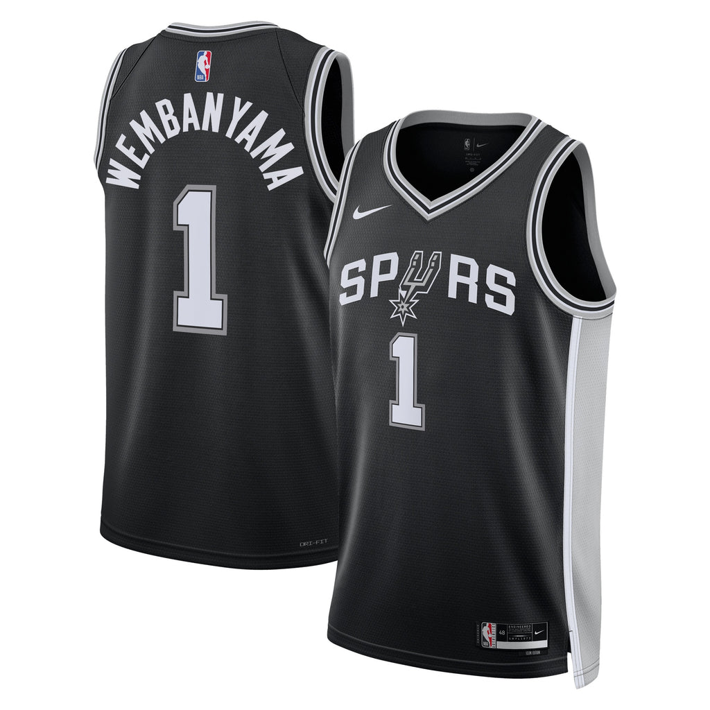 San Antonio Spurs Nike Icon Swingman Jersey - Victor Wembanyama - Men's NBA Team Jersey Basketball Fan Apparel