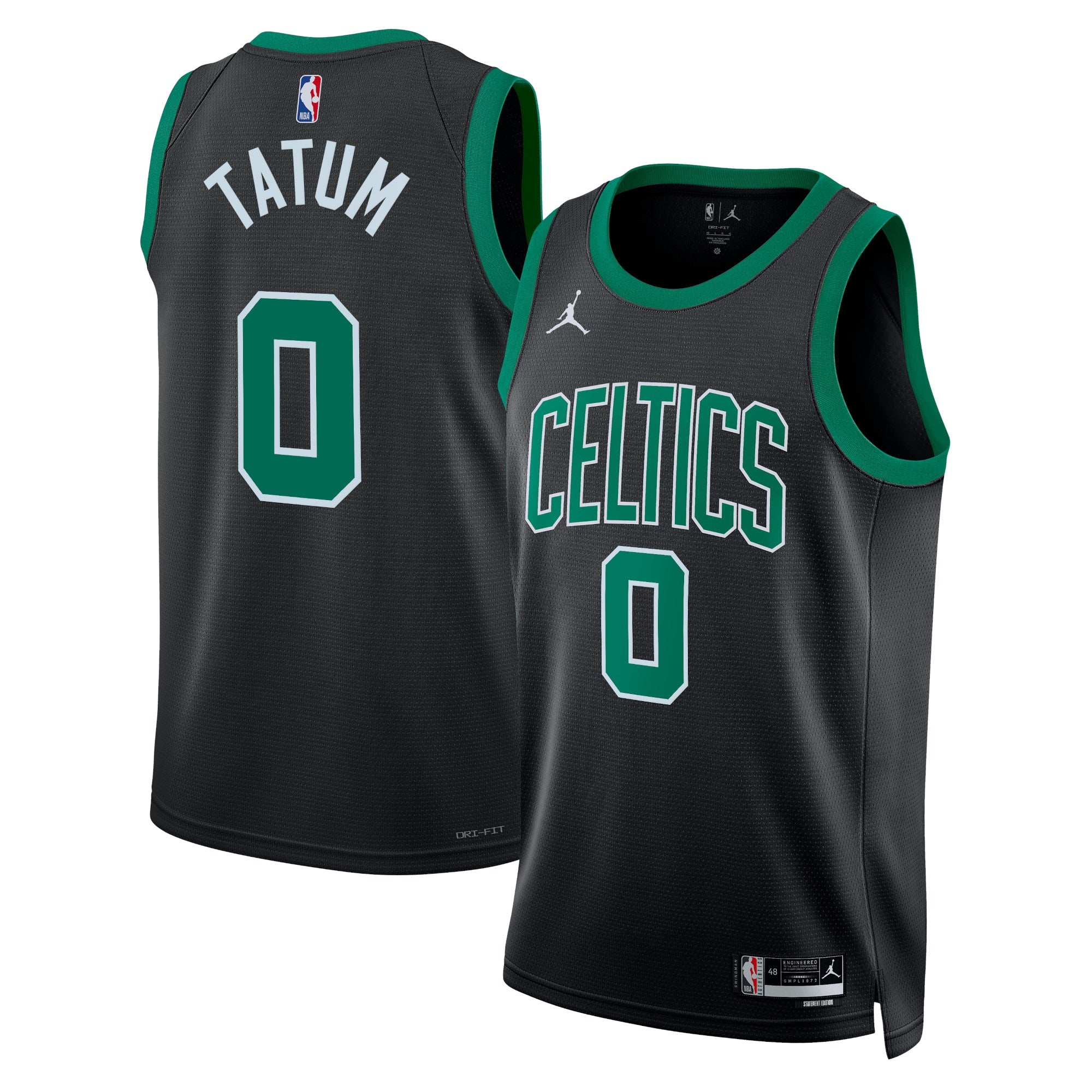 Boston Celtics Jordan Brand Statement Edition Swingman Jersey - Black - Jayson Tatum - Unisex NBA Team Jersey Basketball Fan Apparel