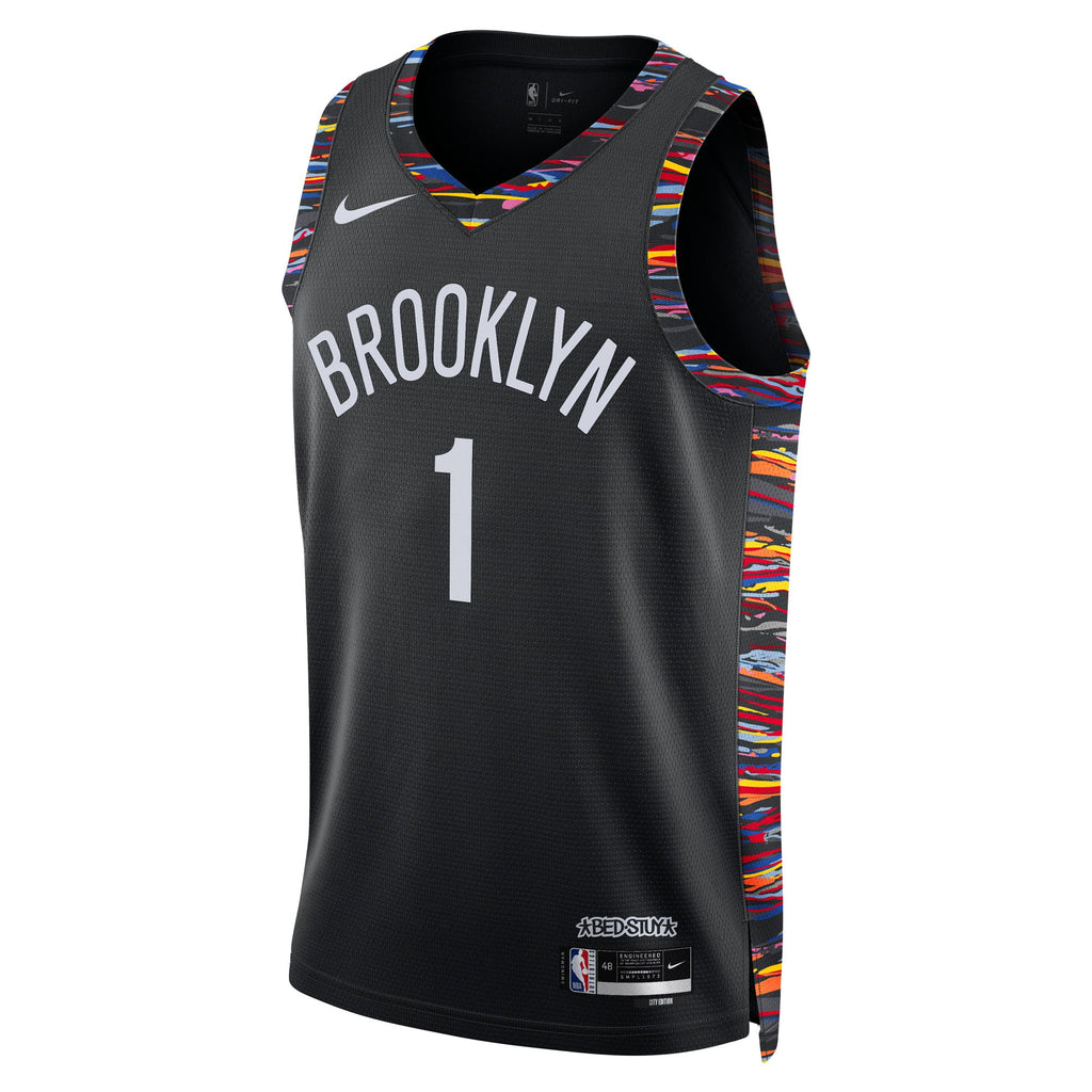 Brooklyn Nets Nike 2025/26 City Edition Swingman Jersey - Black - Ziaire Williams - Unisex NBA Team Jersey Basketball Fan Apparel