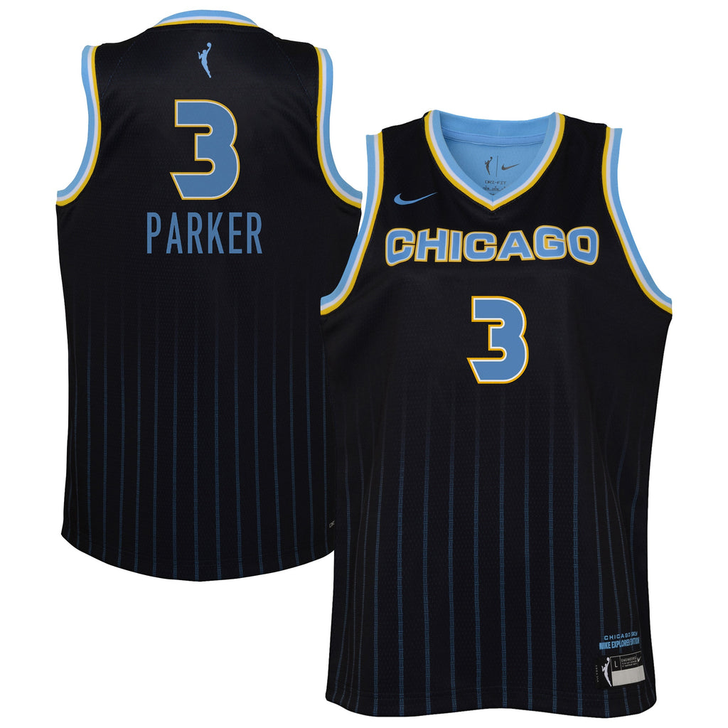 Chicago Sky WNBA Explorer Jersey - Candace Parker - Youth NBA Team Jersey Basketball Fan Apparel