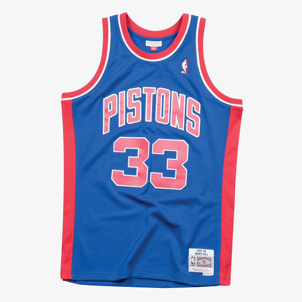 Detroit Pistons Mitchell & Ness Swingman Jersey Road Grant Hill 1995-96 NBA Team Jersey Basketball Fan Apparel
