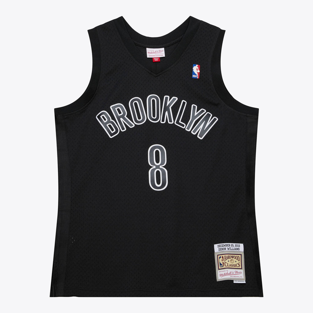 Brooklyn Nets Mitchell & Ness Deron Williams 2012 Day Authentic Jersey - Black NBA Team Jersey Basketball Fan Apparel