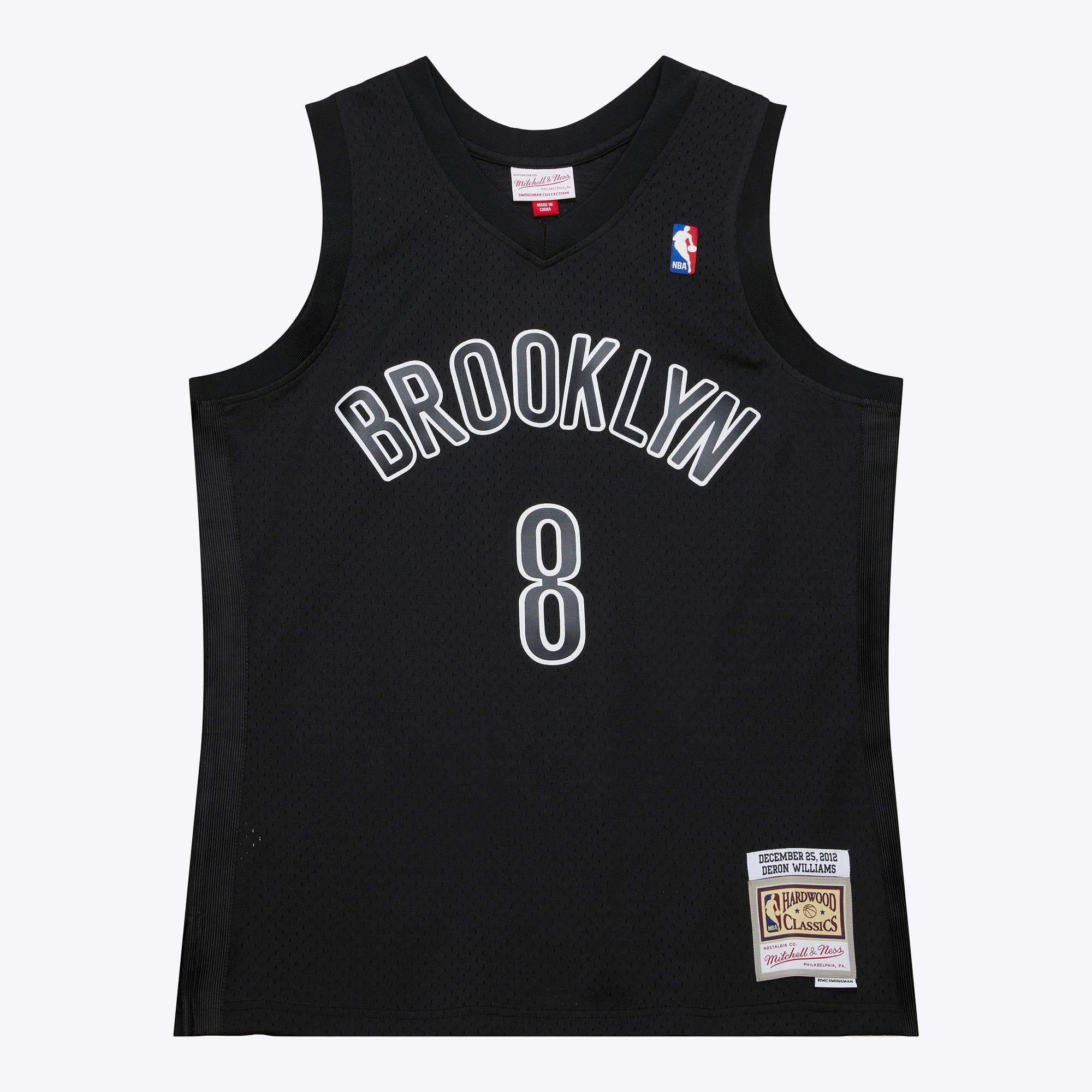 Brooklyn Nets Mitchell & Ness Deron Williams 2012 Day Authentic Jersey - Black NBA Team Jersey Basketball Fan Apparel