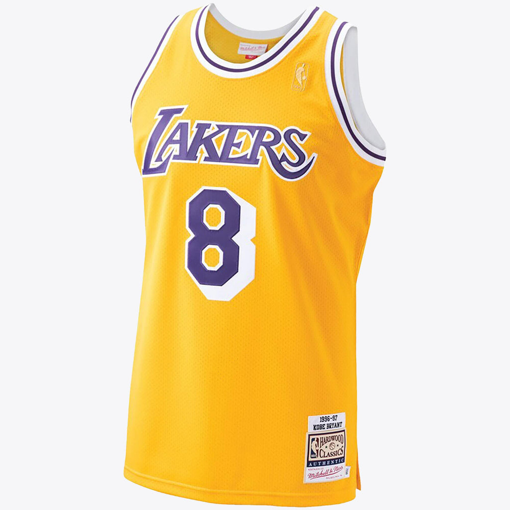 Mitchell & Ness Kobe Bryant Hardwood Classics 1996-97 Authentic Jersey - Gold - Men's NBA Team Jersey Basketball Fan Apparel
