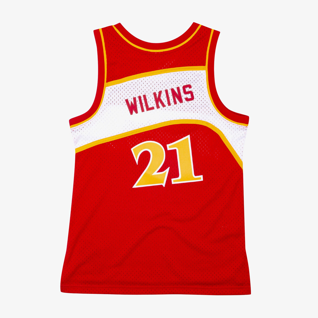 Atlanta Hawks Mitchell & Ness Women's Swingman Jersey Dominique Wilkins 1986 NBA Team Jersey Basketball Fan Apparel
