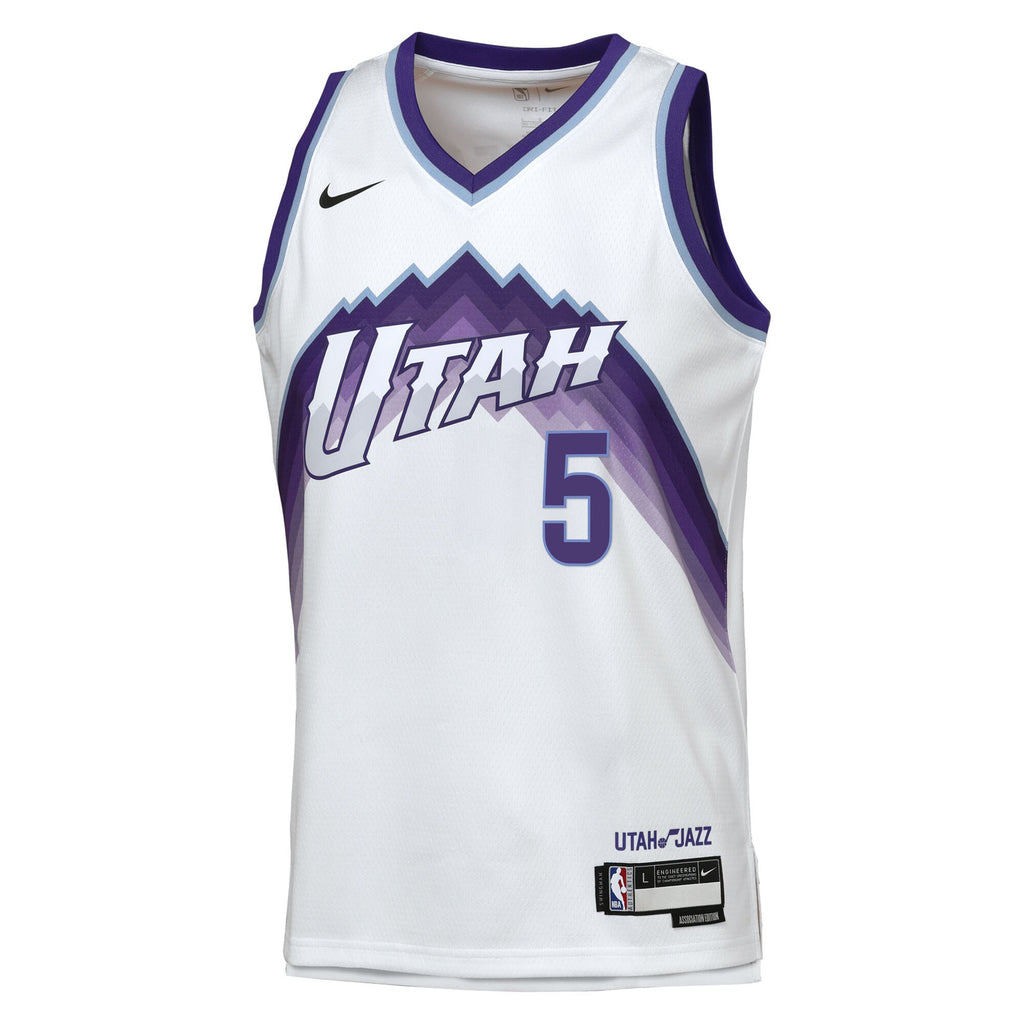 Utah Jazz Nike Replica Association Edition Swingman Jersey - White - Cody Williams - Youth NBA Team Jersey Basketball Fan Apparel