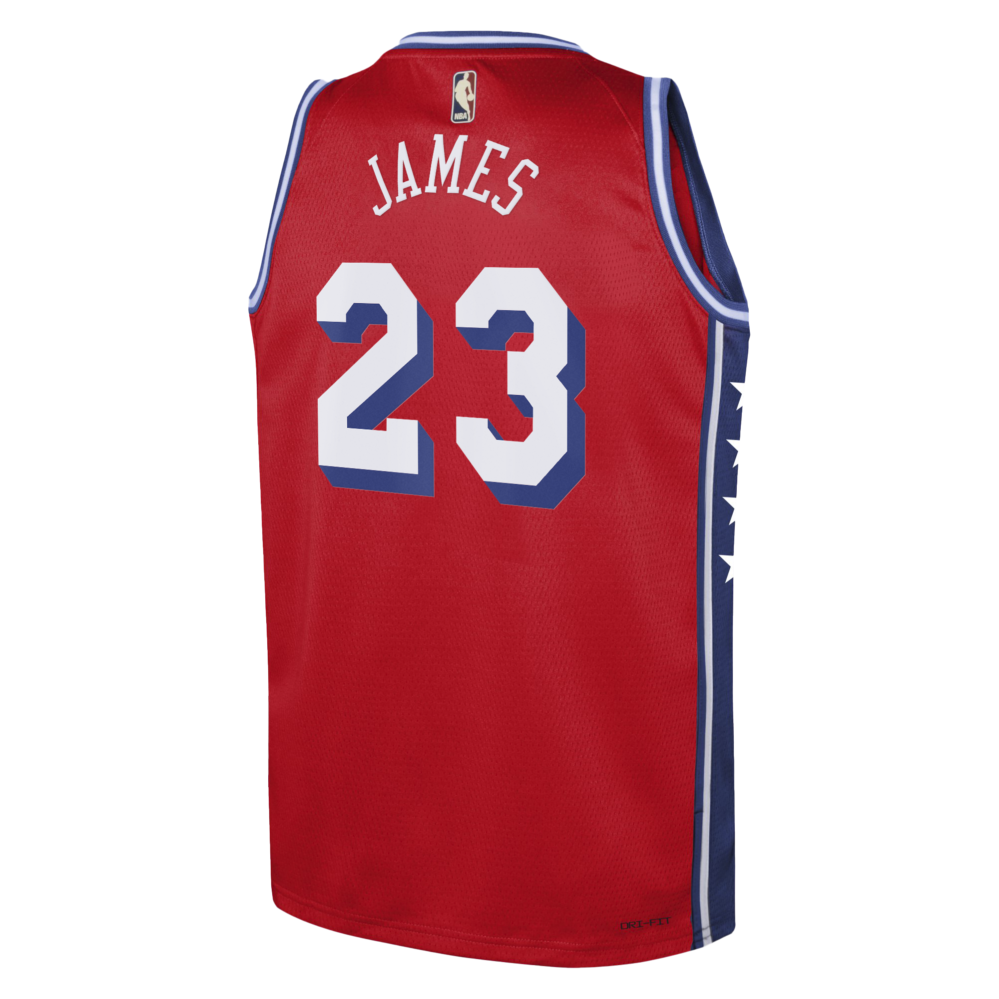 Philadelphia 76ers Jordan Brand Statement Edition Swingman Jersey - Red - LeBron James - Youth NBA Team Jersey Basketball Fan Apparel