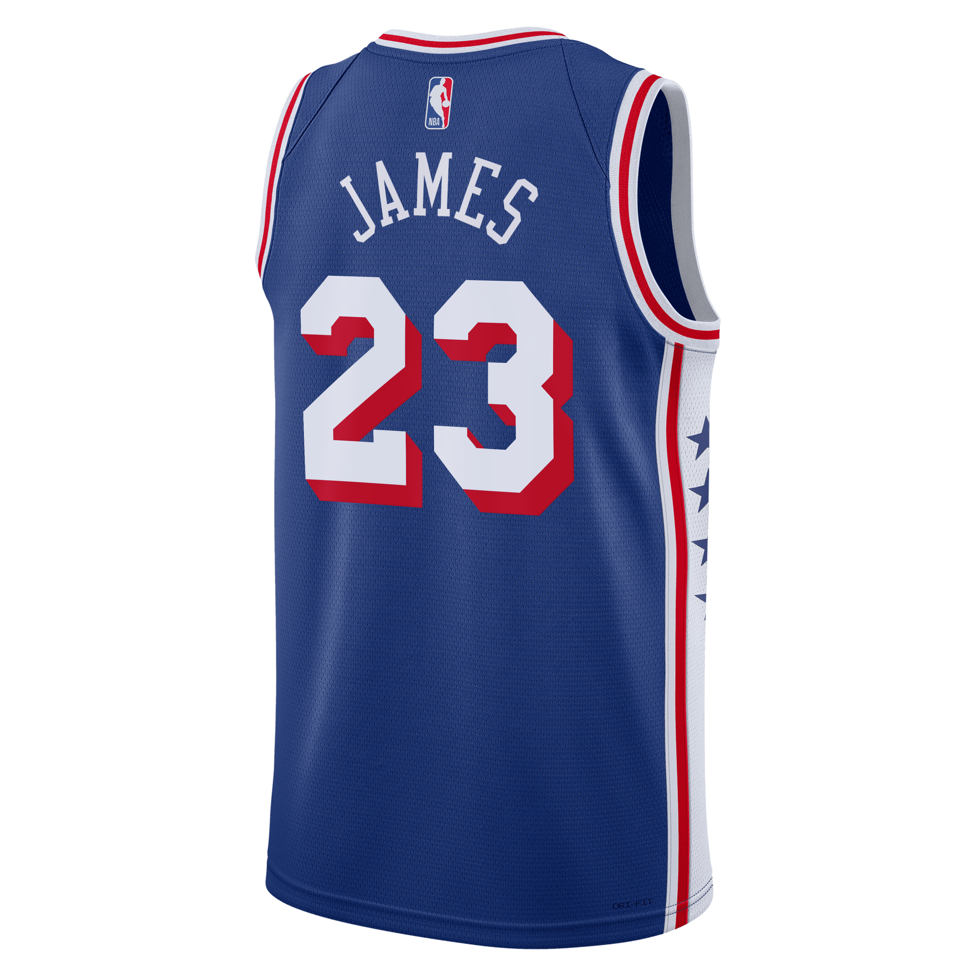Philadelphia 76ers Nike Icon Edition Swingman Jersey - Royal - LeBron James - Youth NBA Team Jersey Basketball Fan Apparel