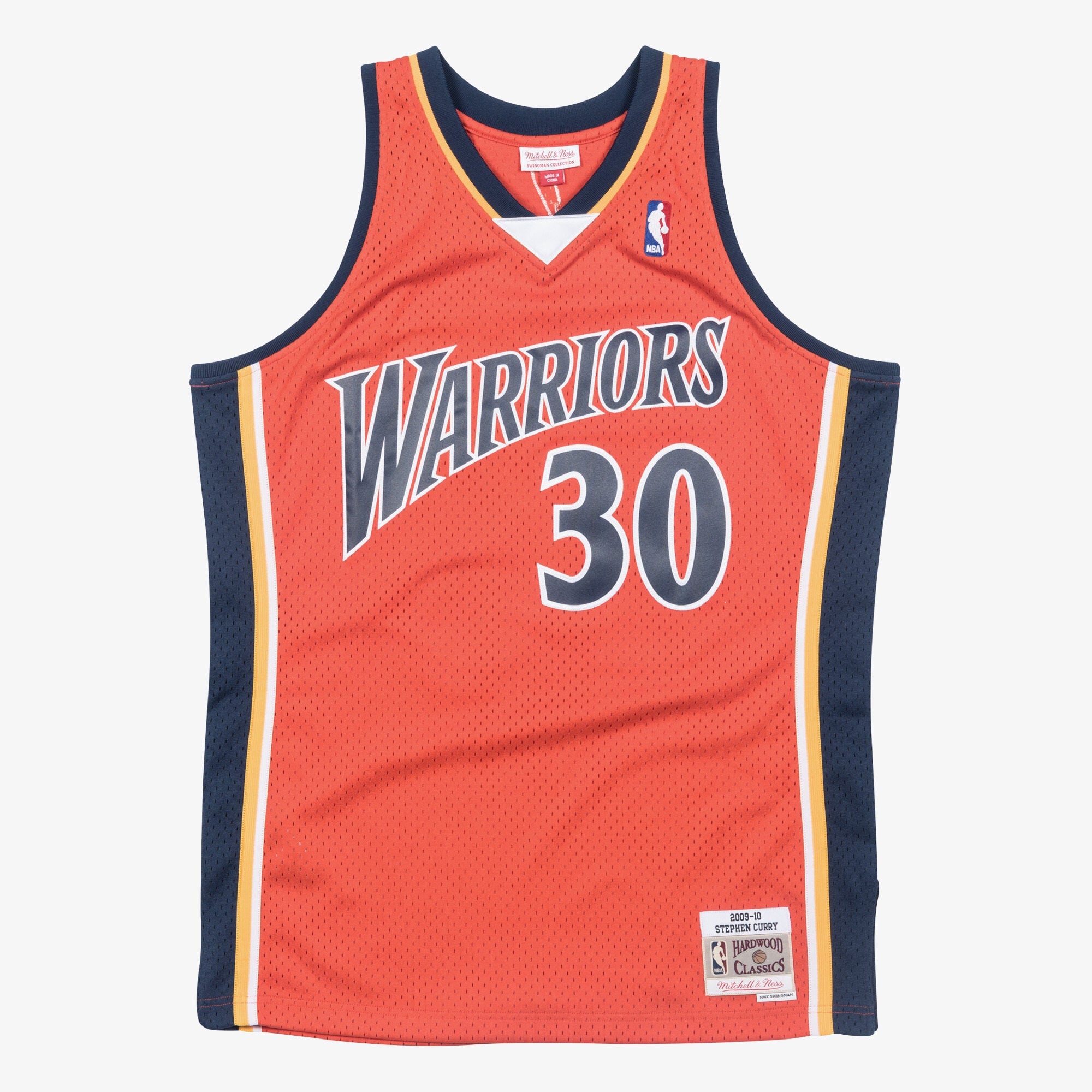Golden State Warriors Mitchell & Ness Swingman Jersey Alternate Stephen Curry 2009-10 NBA Team Jersey Basketball Fan Apparel