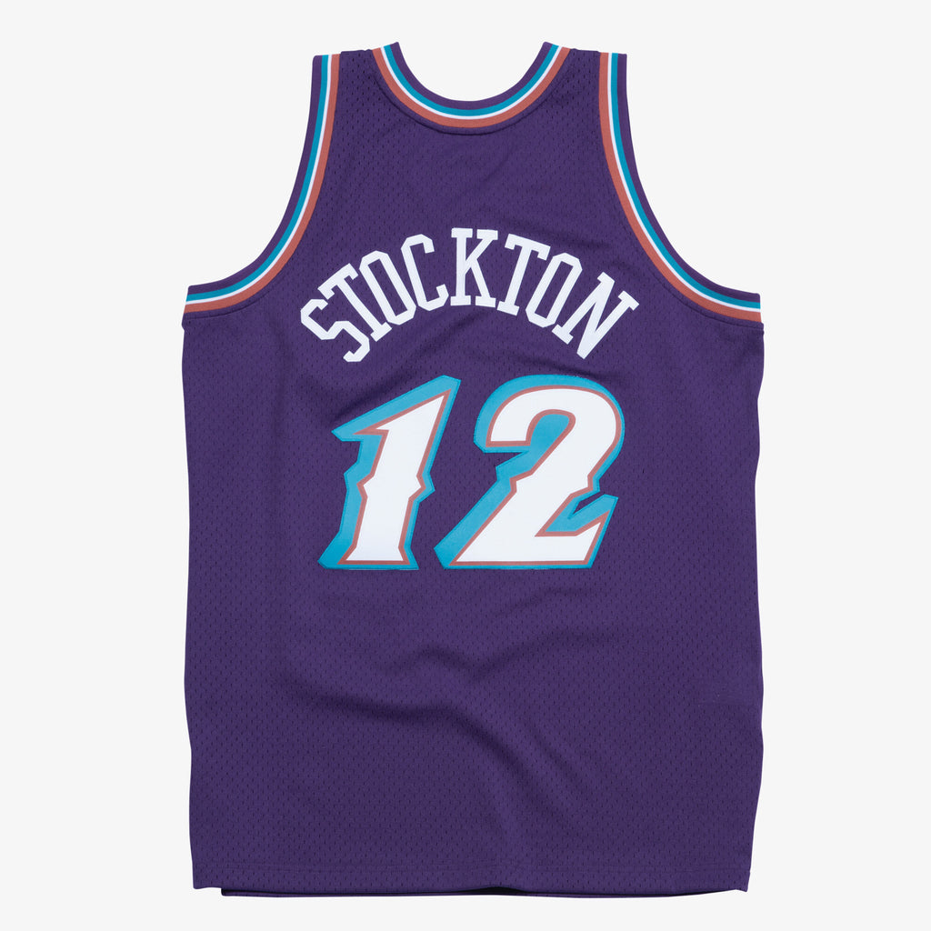 Utah Jazz Mitchell & Ness Swingman Jersey Road John Stockton 1996-97 NBA Team Jersey Basketball Fan Apparel