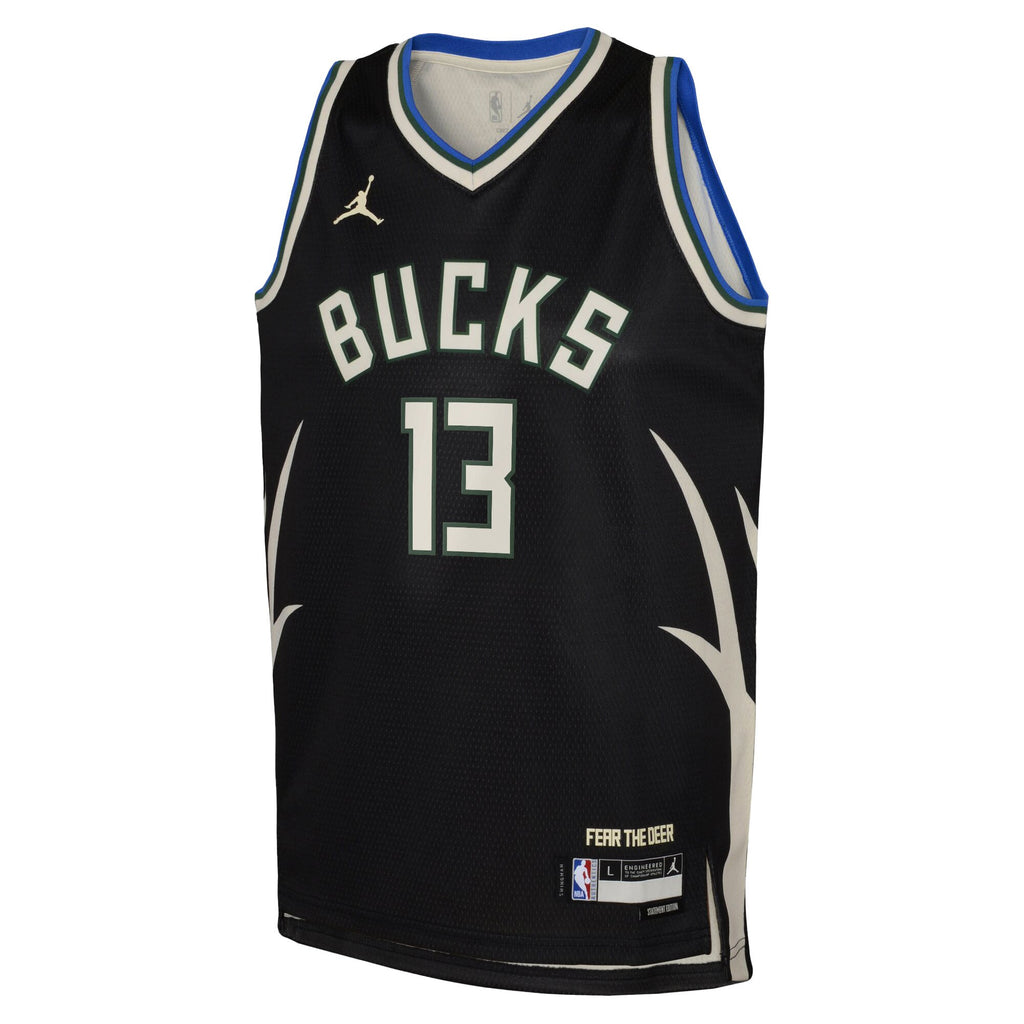 Milwaukee Bucks Jordan Brand Statement Edition Swingman Jersey - Hunter Green - Ryan Rollins - Youth NBA Team Jersey Basketball Fan Apparel