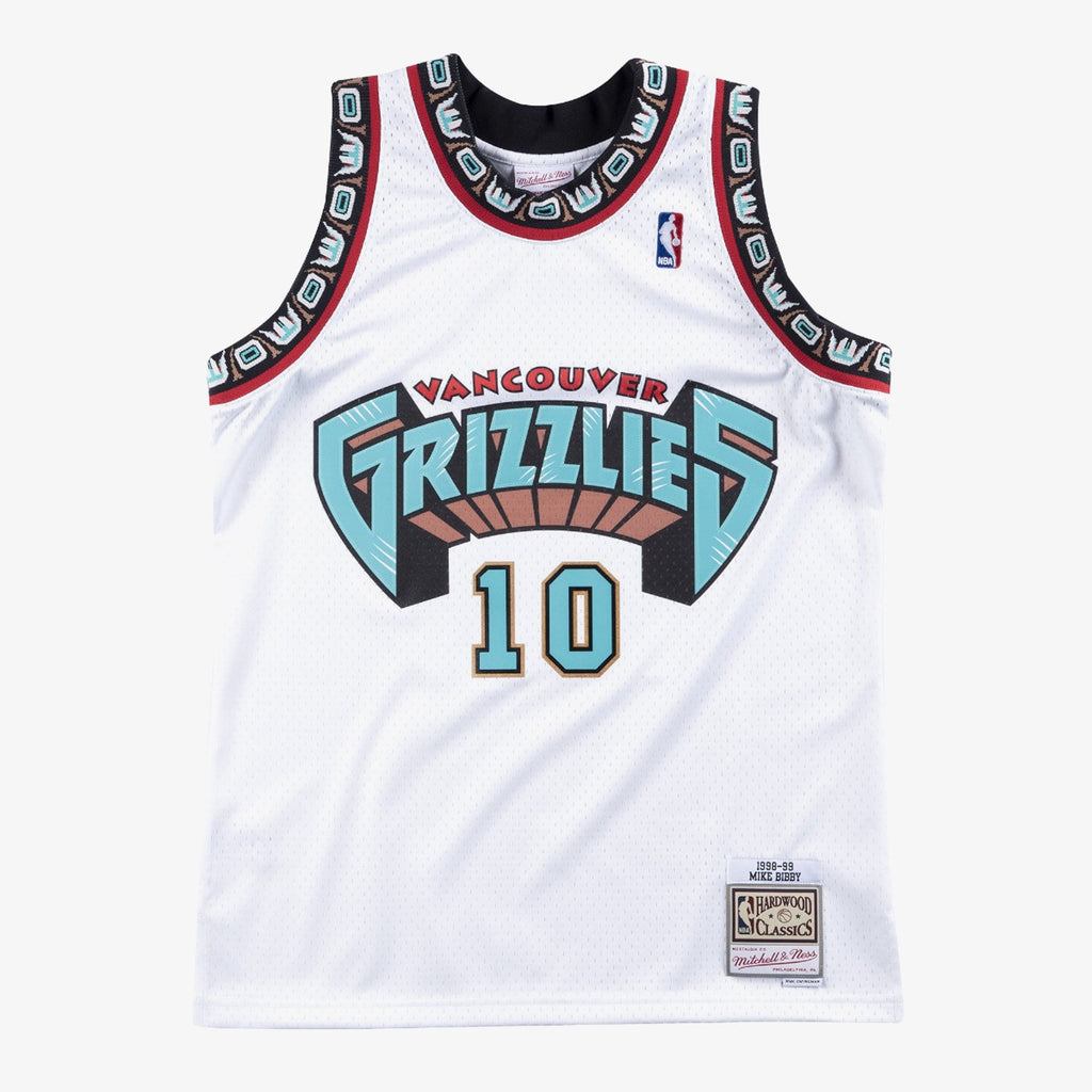 Vancouver Grizzlies Mitchell & Ness Home Swingman Jersey - Mike Bibby - Men's NBA Team Jersey Basketball Fan Apparel